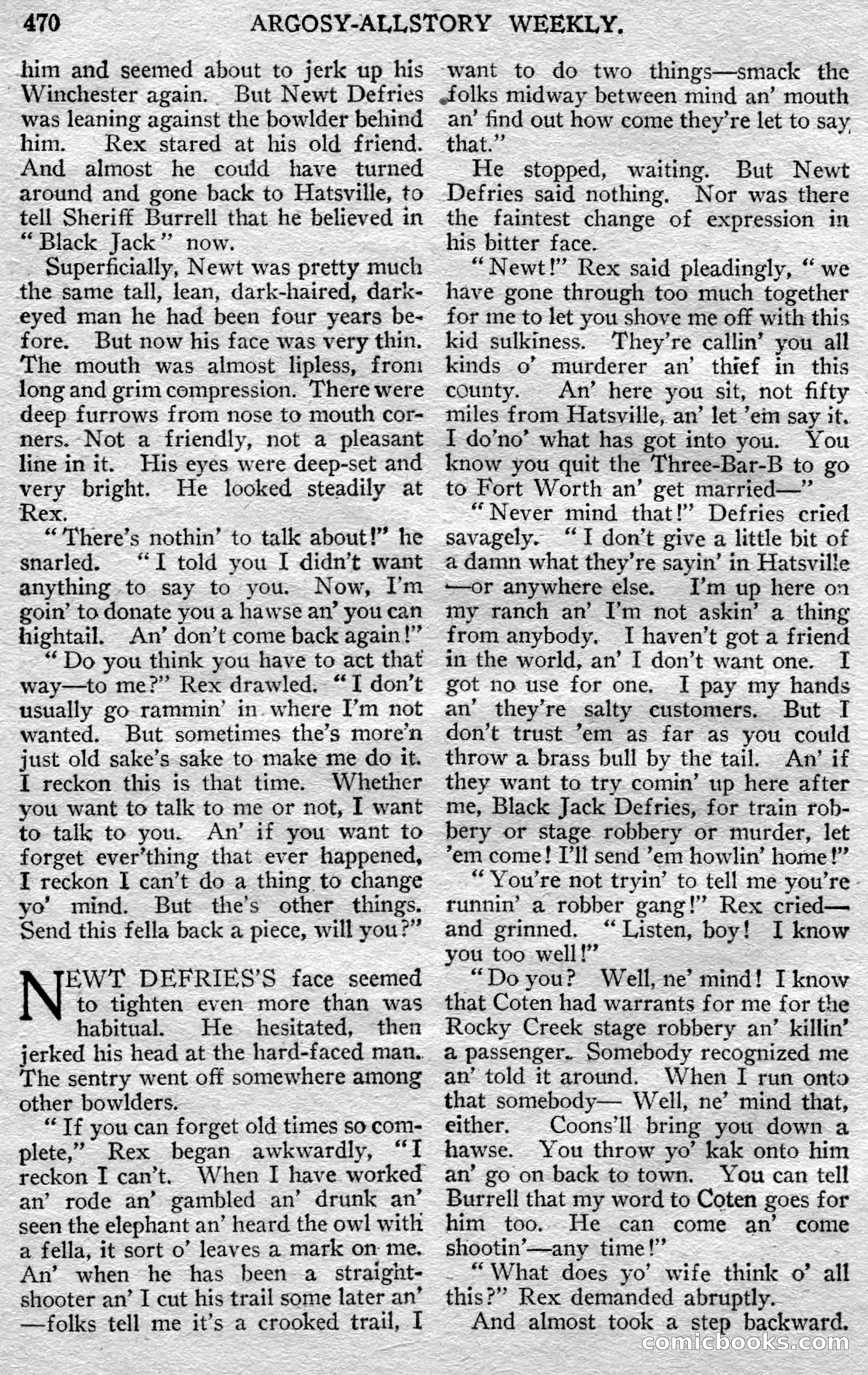 Argosy All-Story Weekly — page 40 of 148