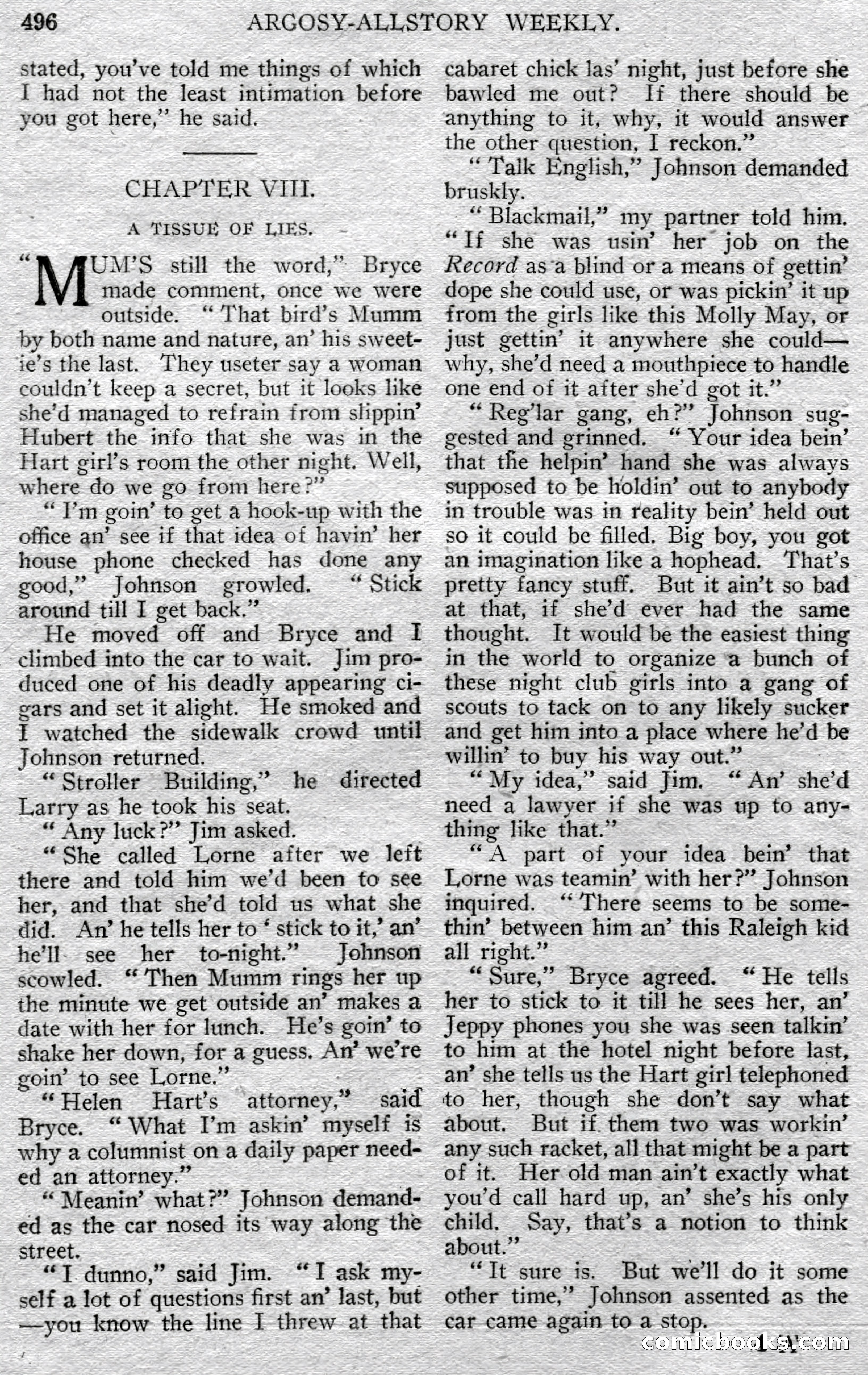 Argosy All-Story Weekly — page 66 of 148