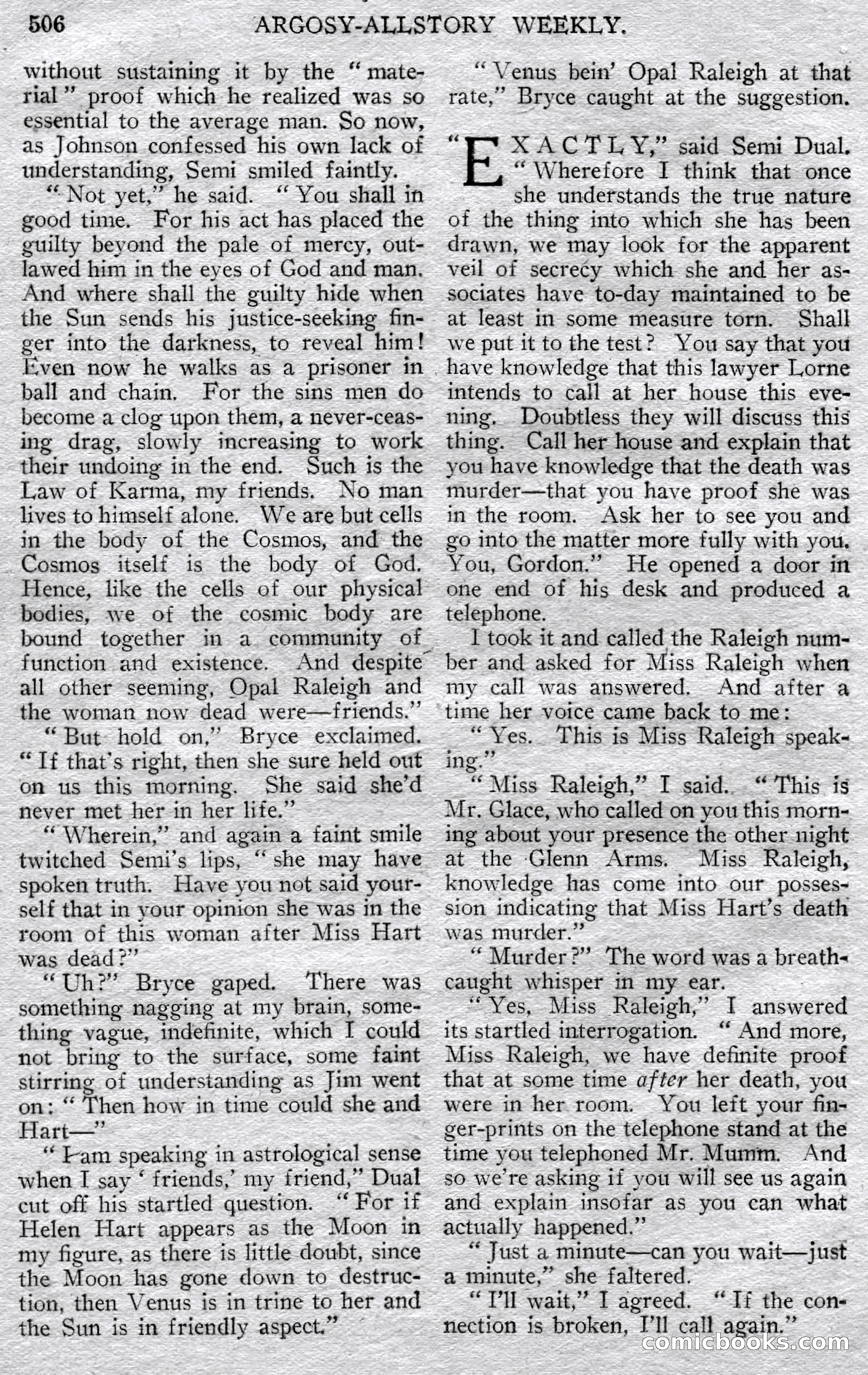 Argosy All-Story Weekly — page 76 of 148