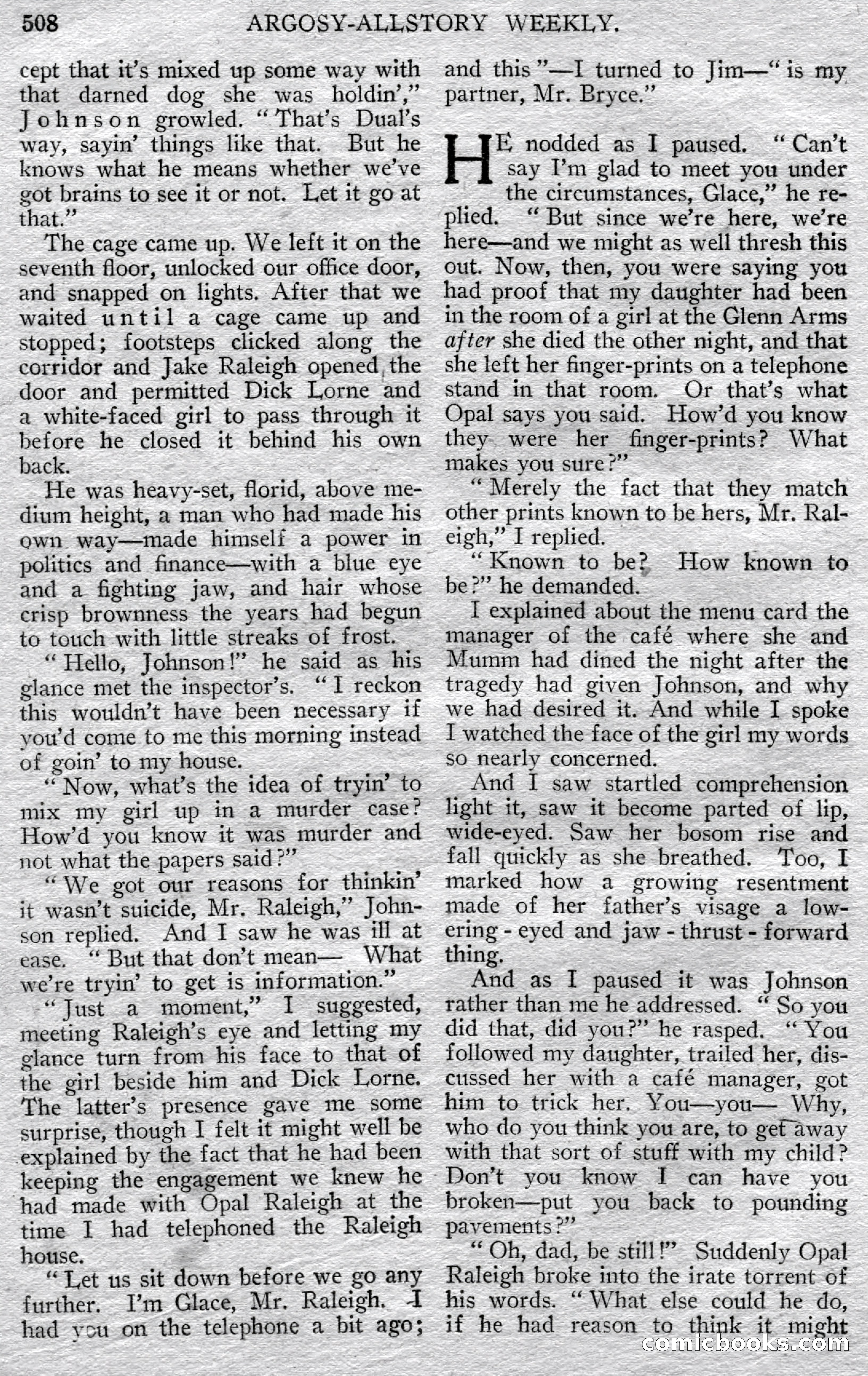 Argosy All-Story Weekly — page 78 of 148