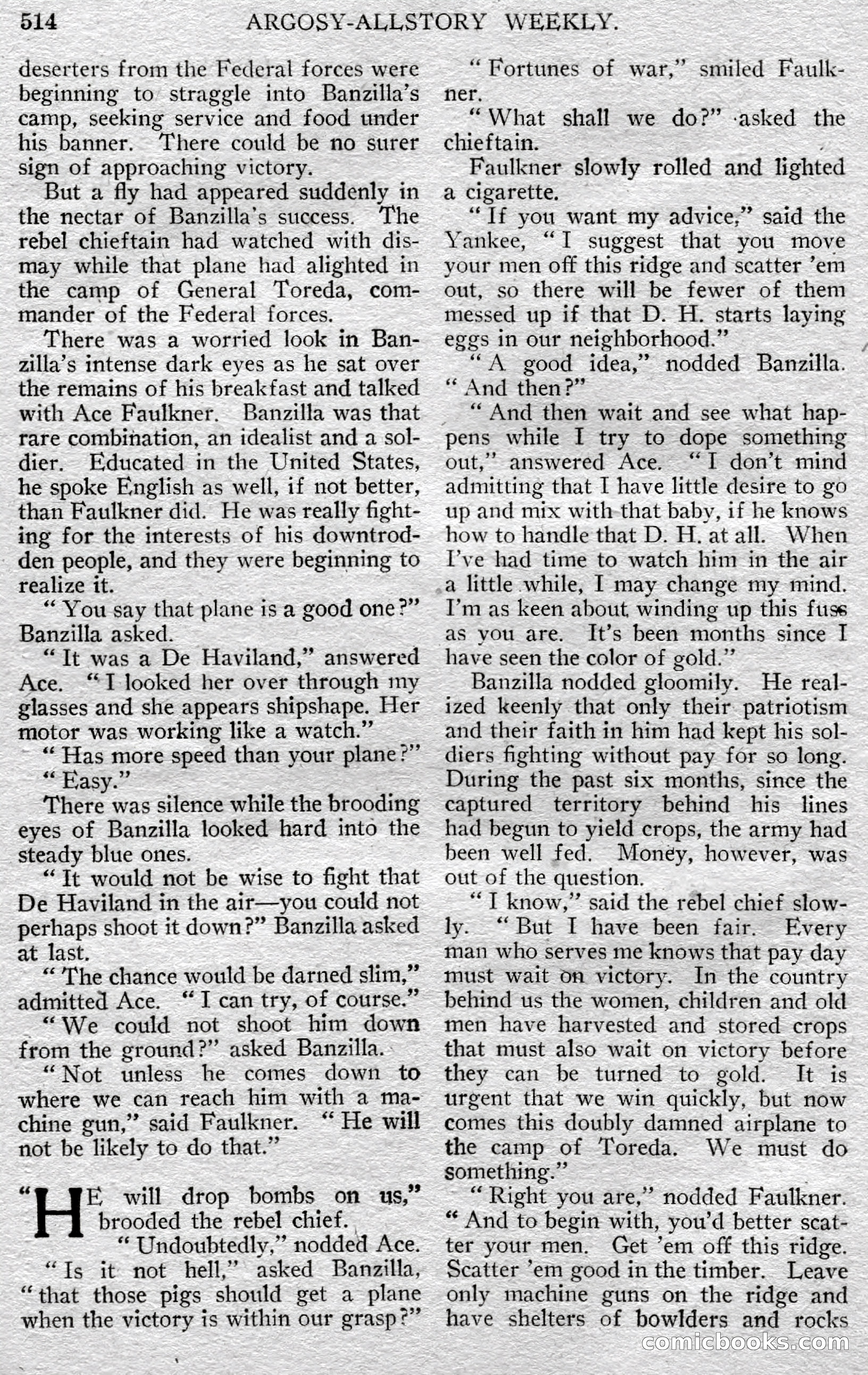 Argosy All-Story Weekly — page 84 of 148