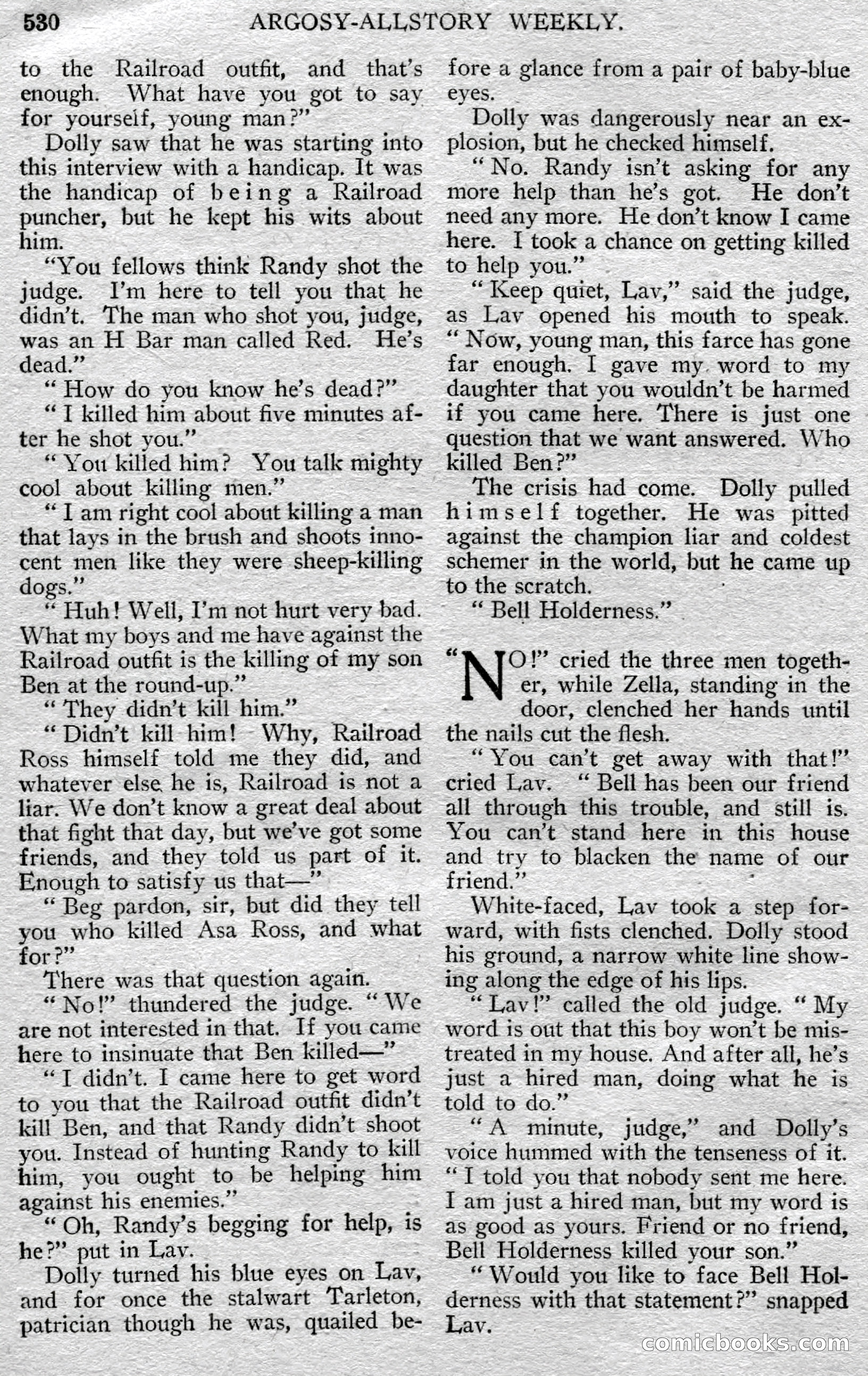 Argosy All-Story Weekly — page 100 of 148