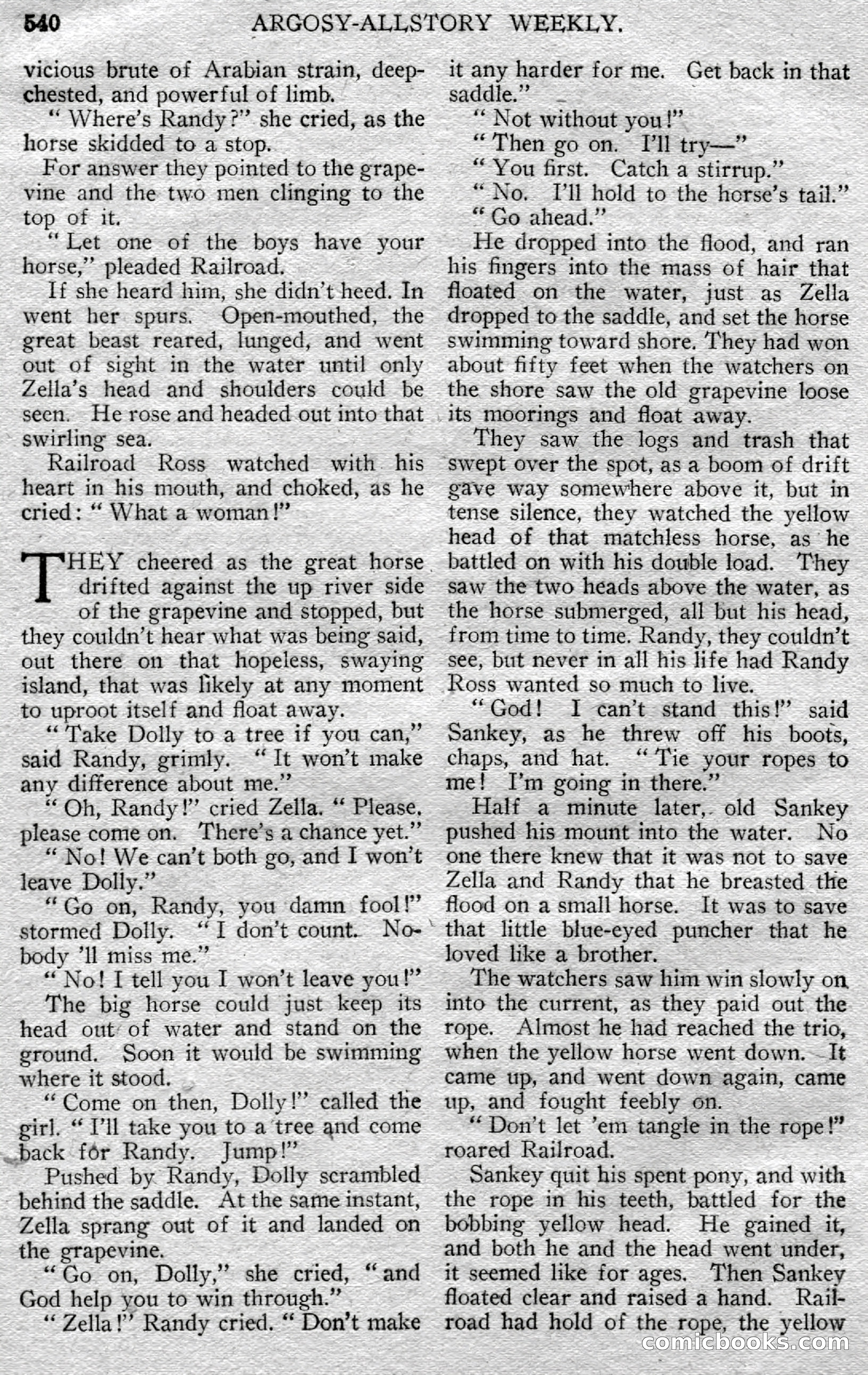 Argosy All-Story Weekly — page 110 of 148