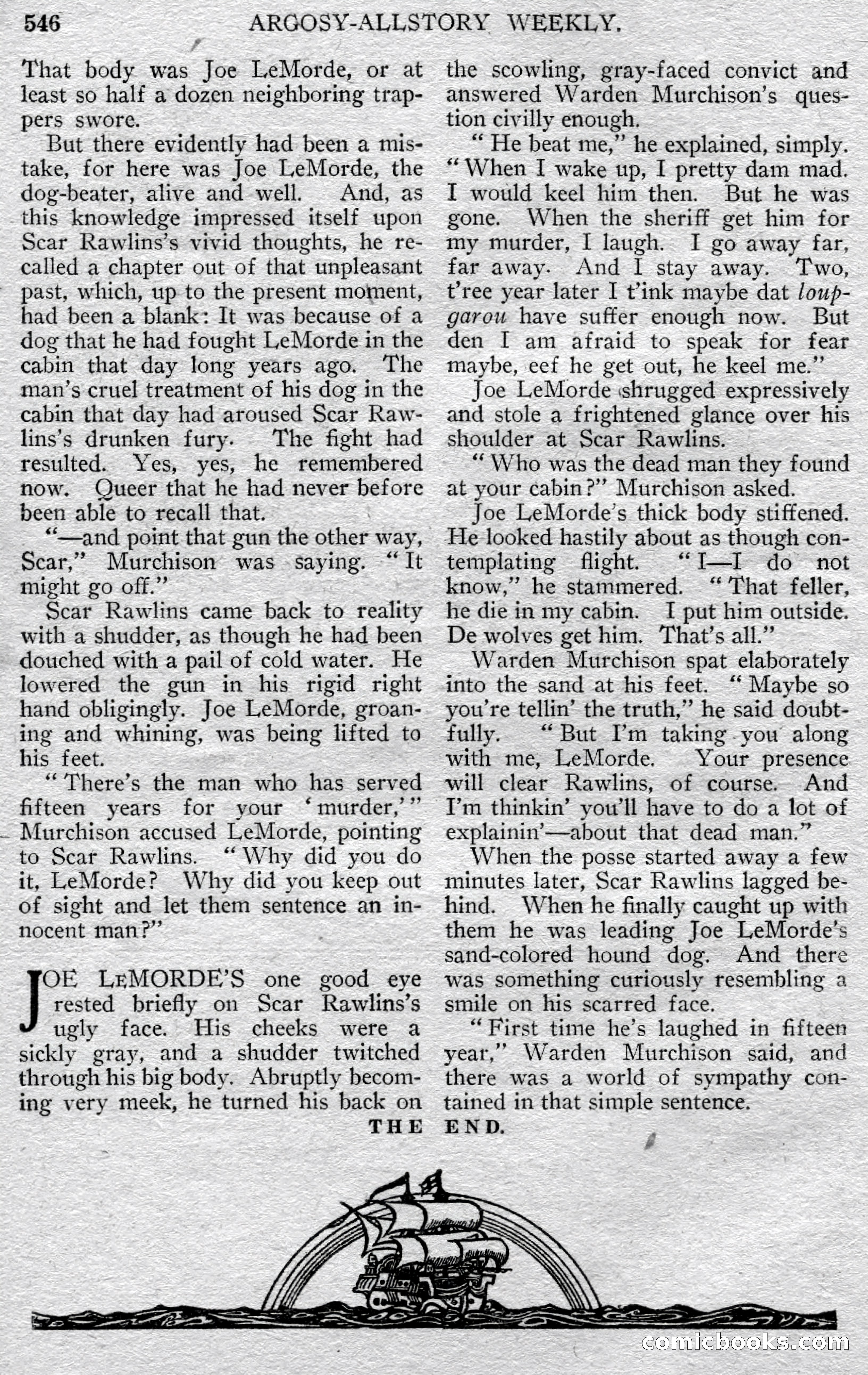 Argosy All-Story Weekly — page 116 of 148