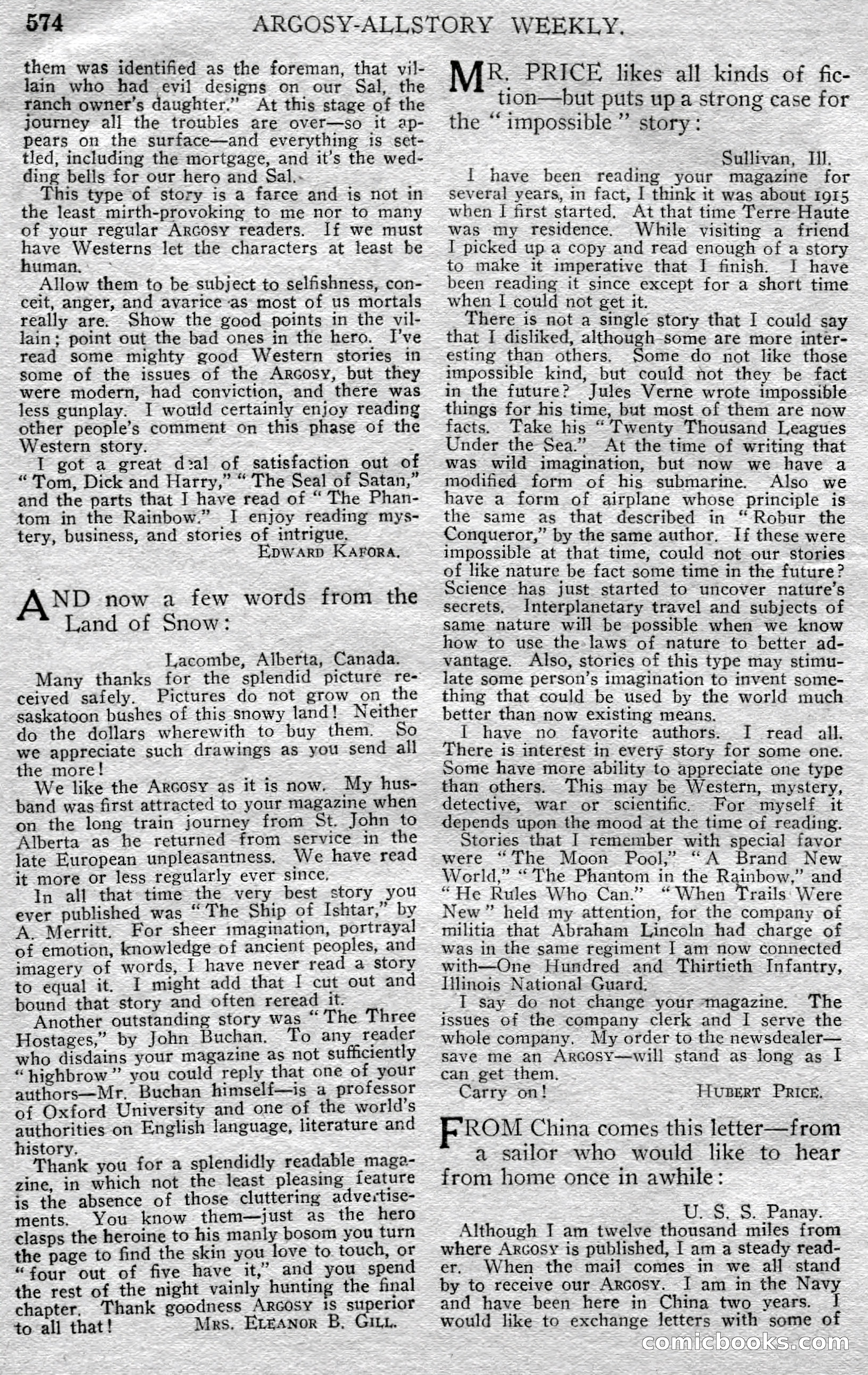 Argosy All-Story Weekly — page 144 of 148