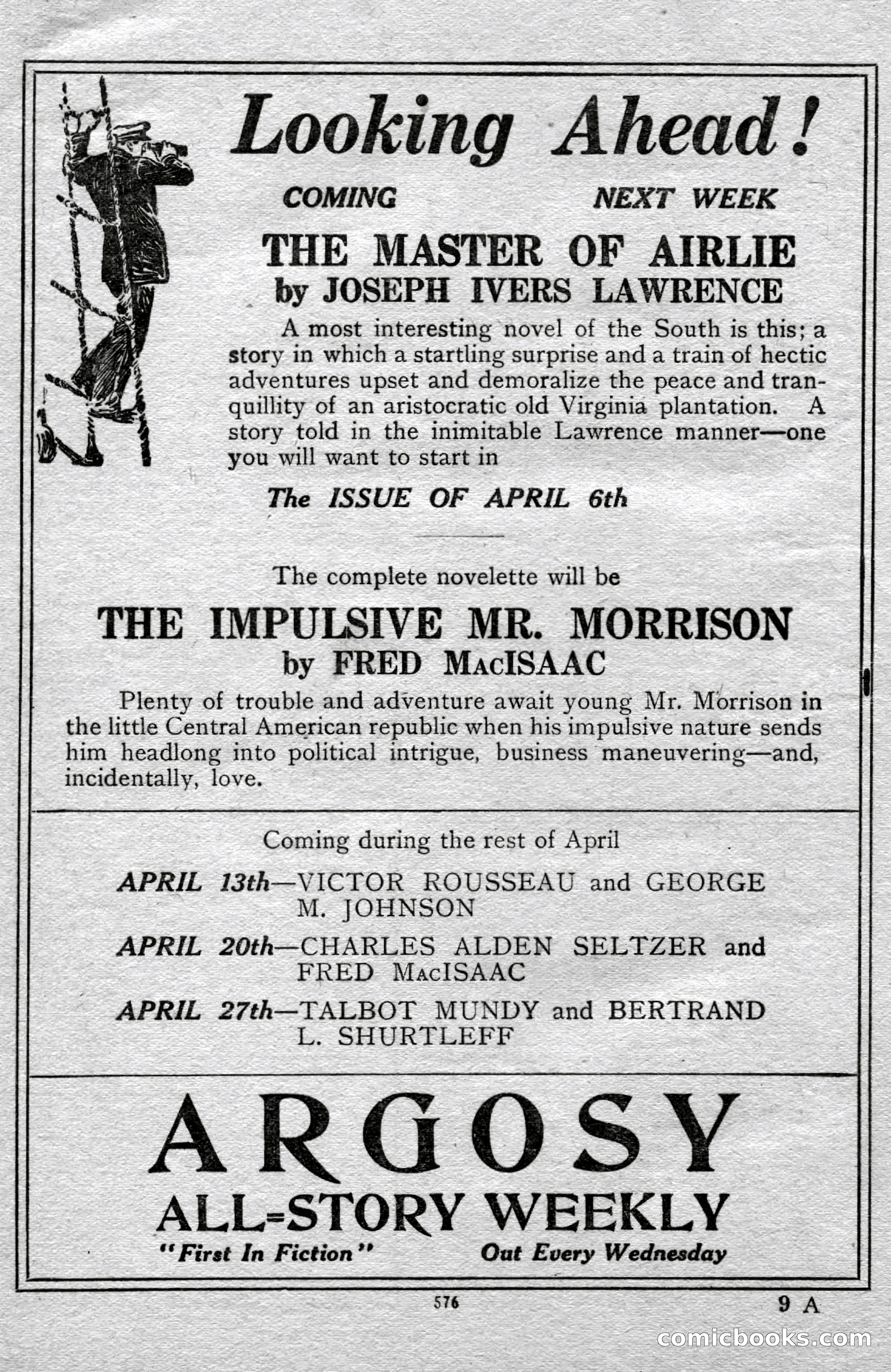 Argosy All-Story Weekly — page 146 of 148