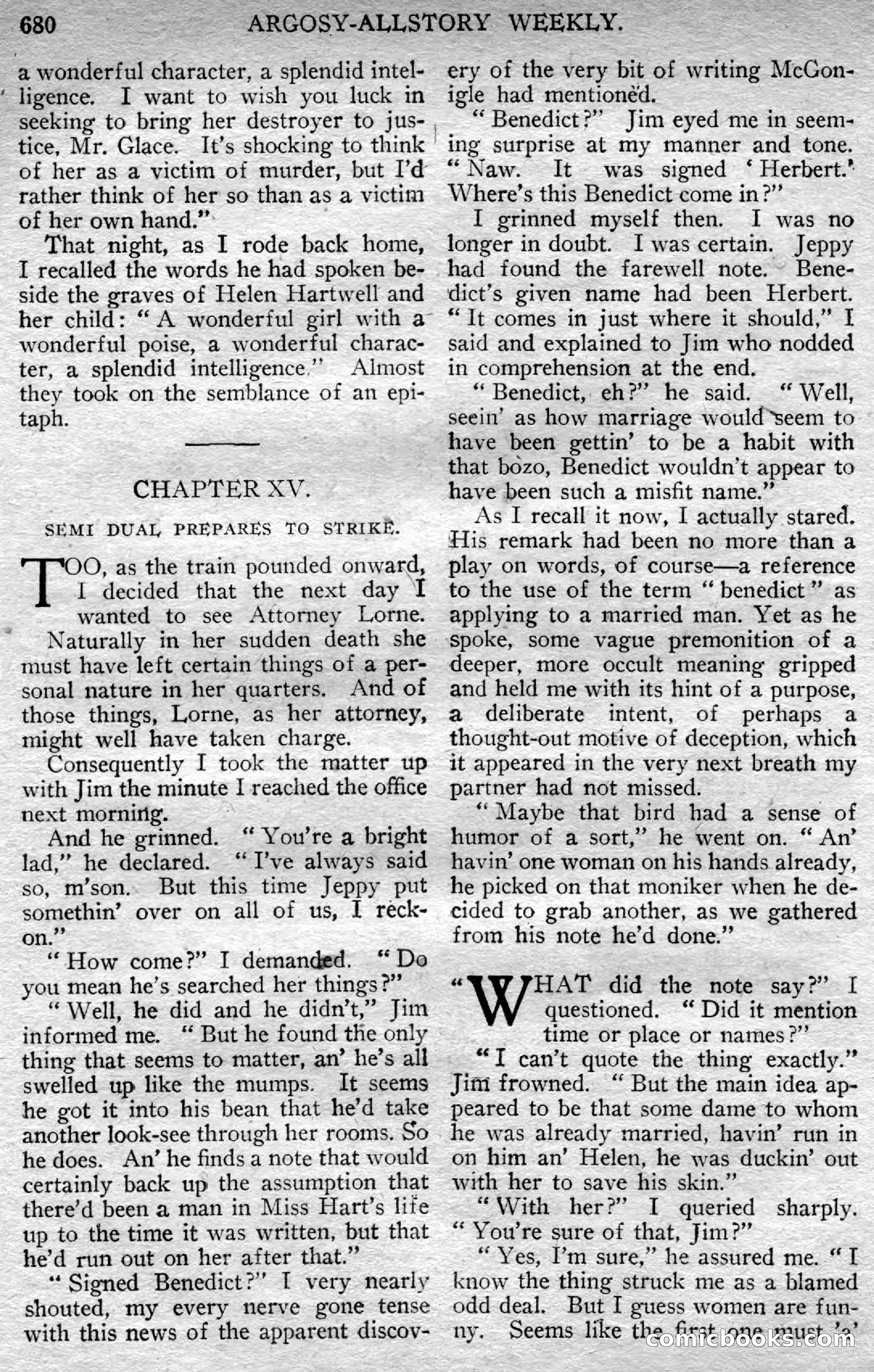 Argosy All-Story Weekly — page 114 of 164