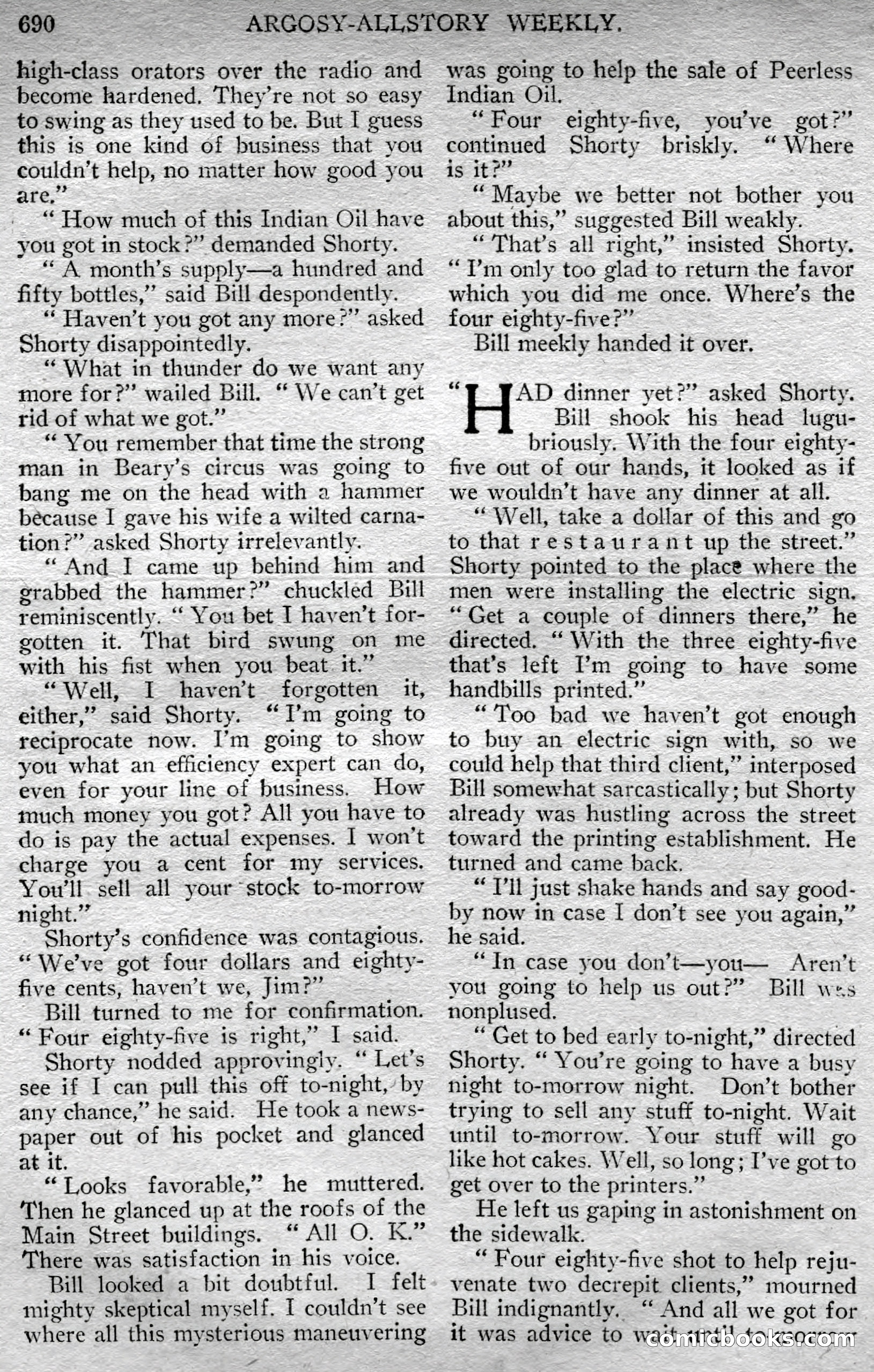 Argosy All-Story Weekly — page 124 of 164