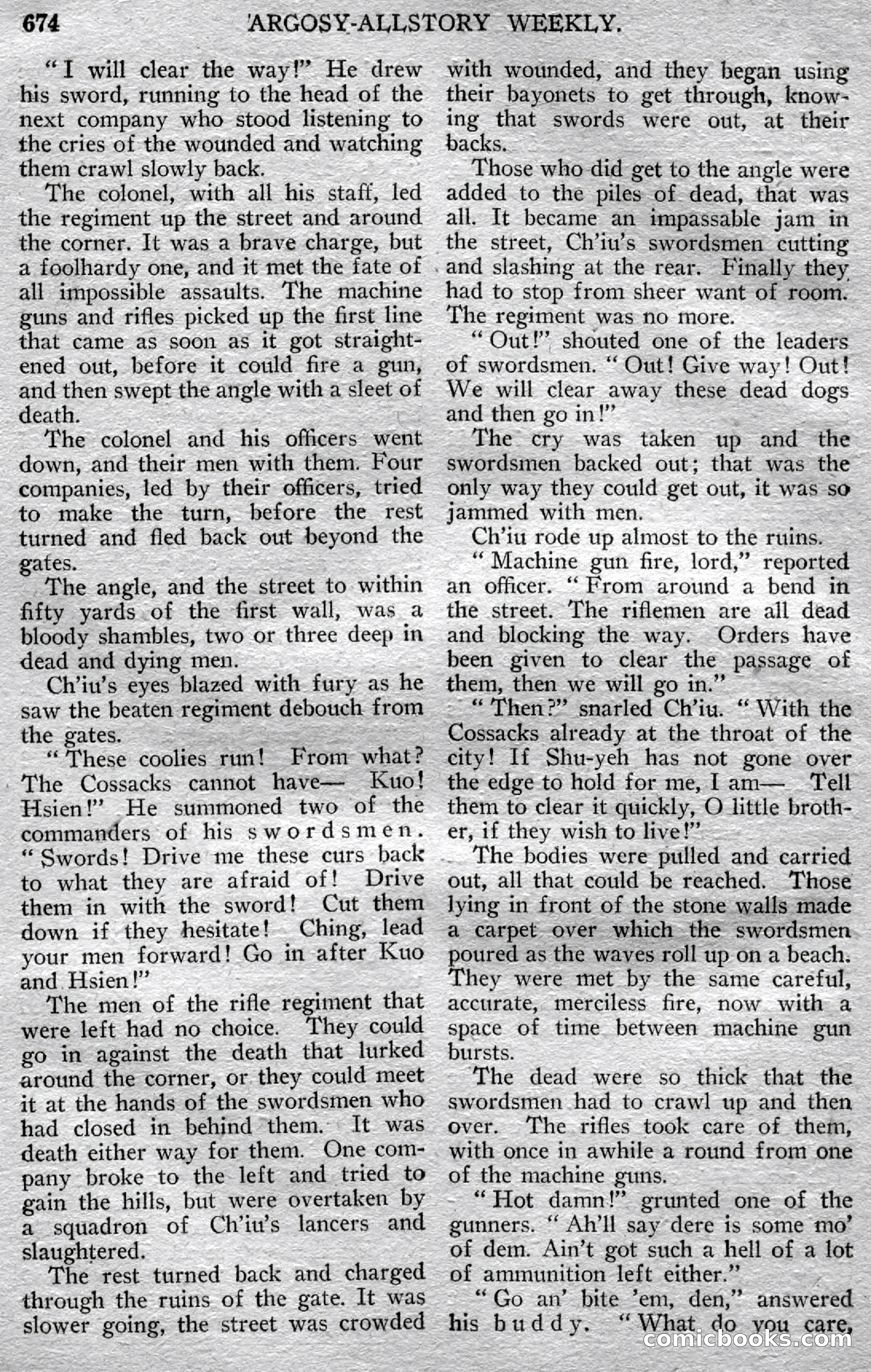 Argosy All-Story Weekly — page 100 of 148