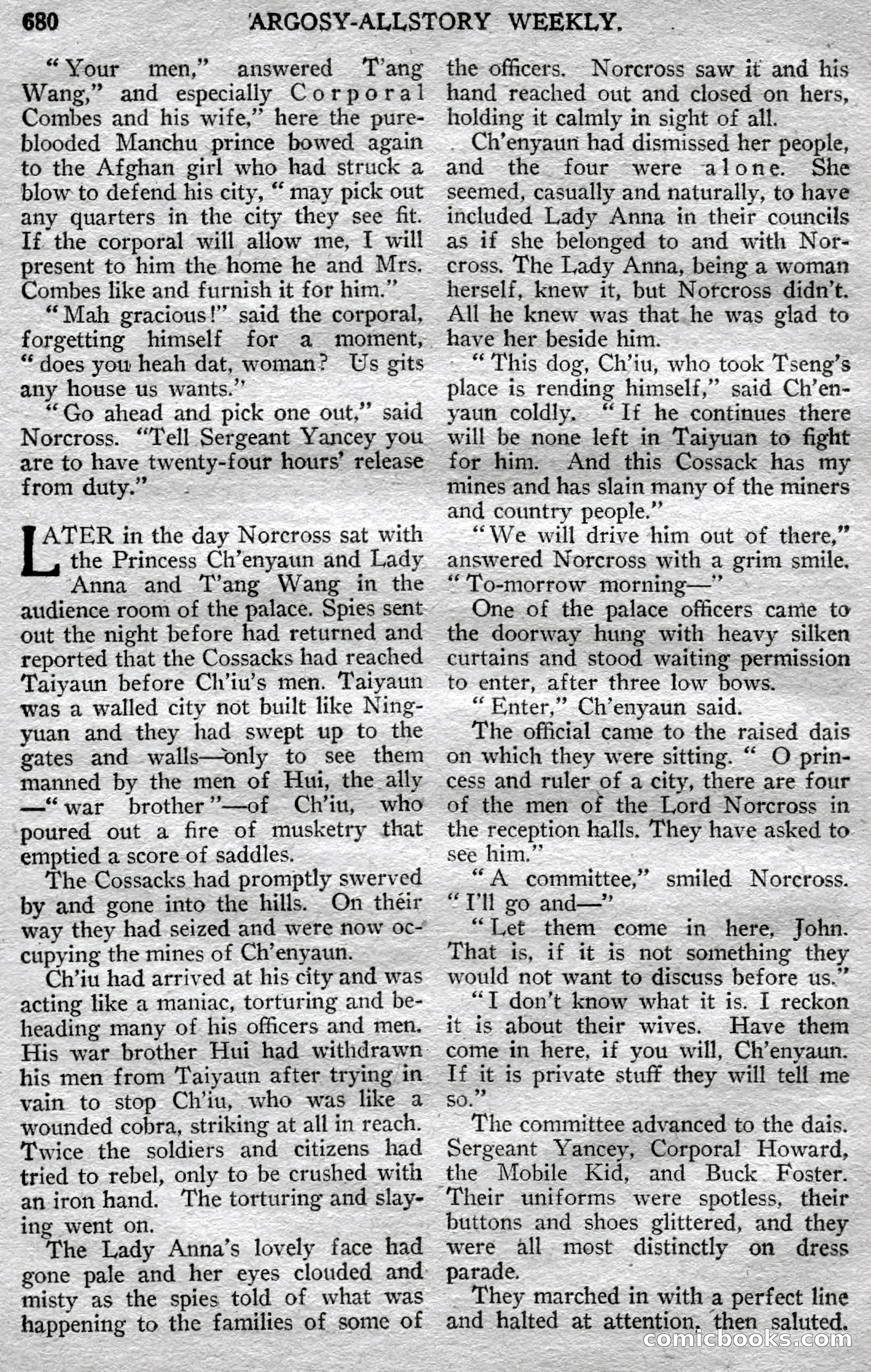 Argosy All-Story Weekly — page 106 of 148