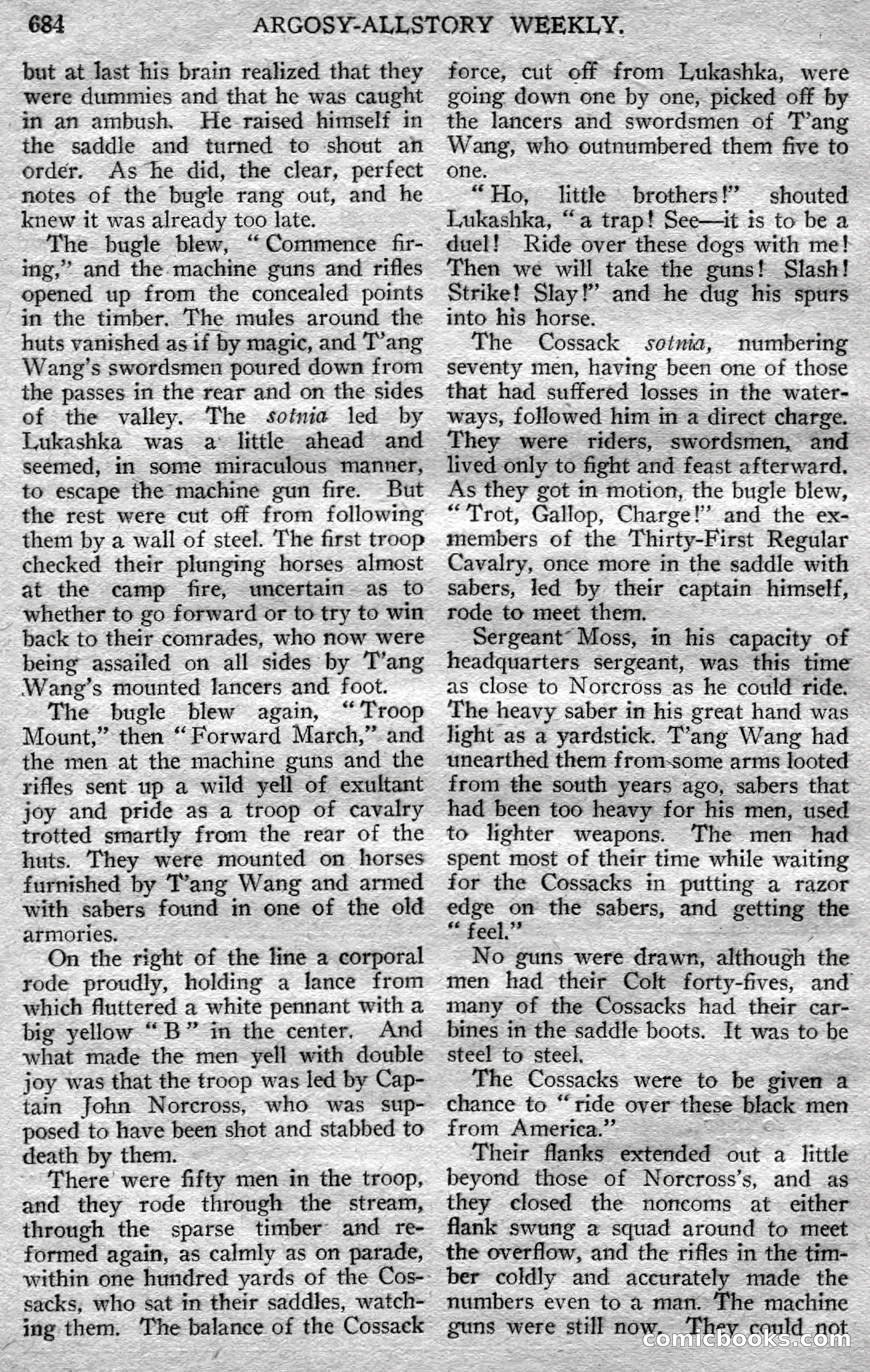 Argosy All-Story Weekly — page 110 of 148