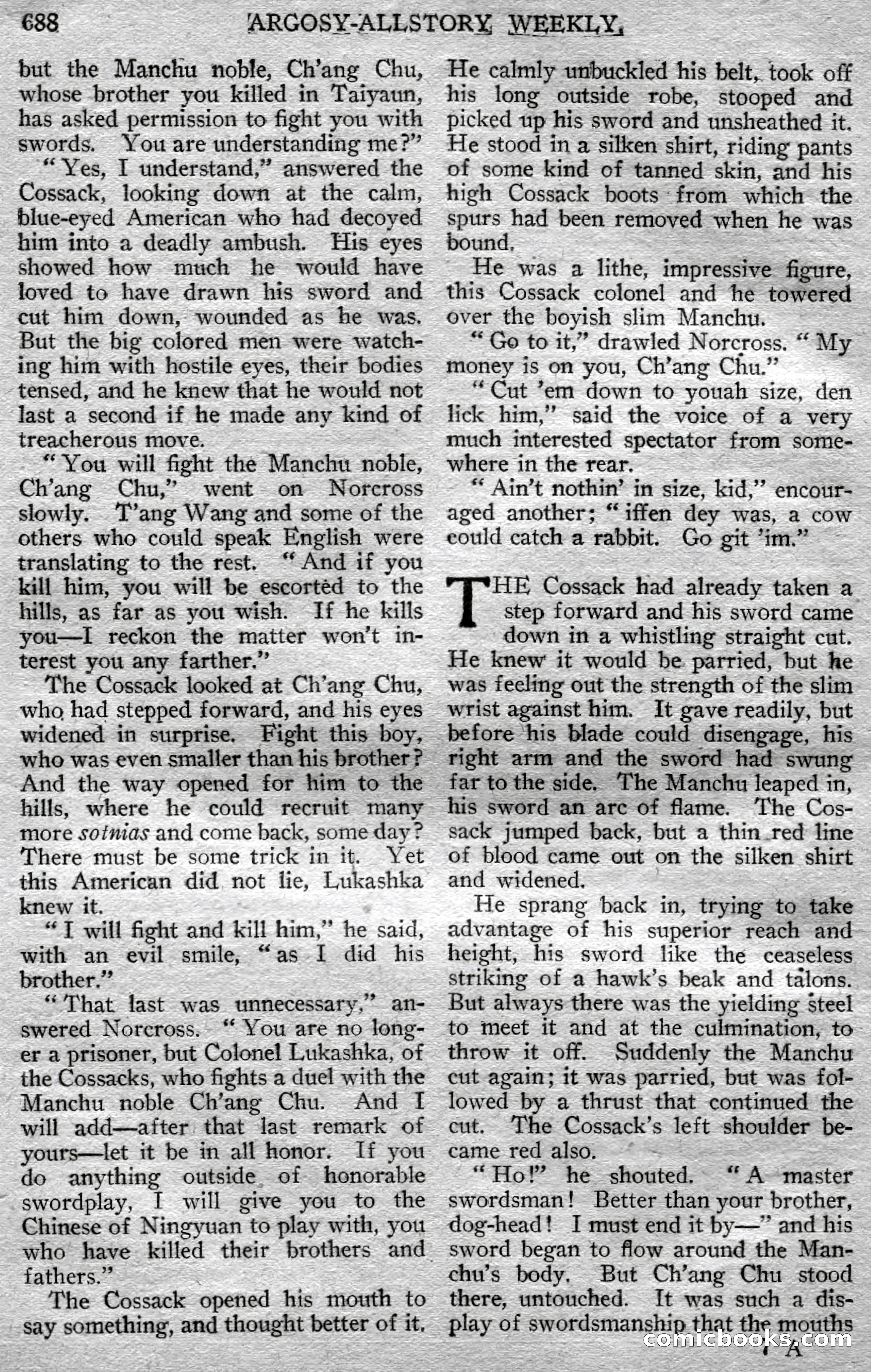Argosy All-Story Weekly — page 114 of 148