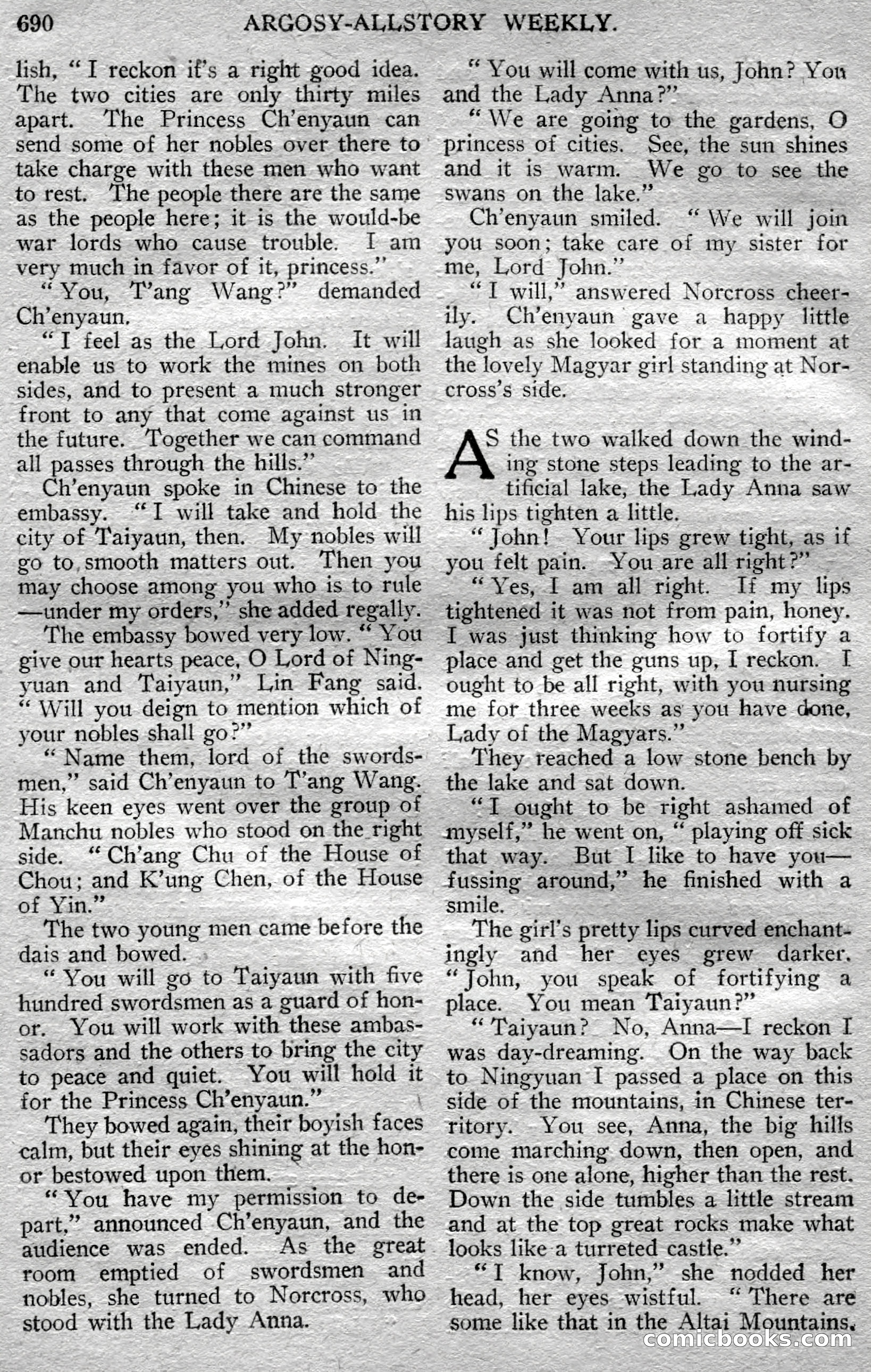 Argosy All-Story Weekly — page 116 of 148