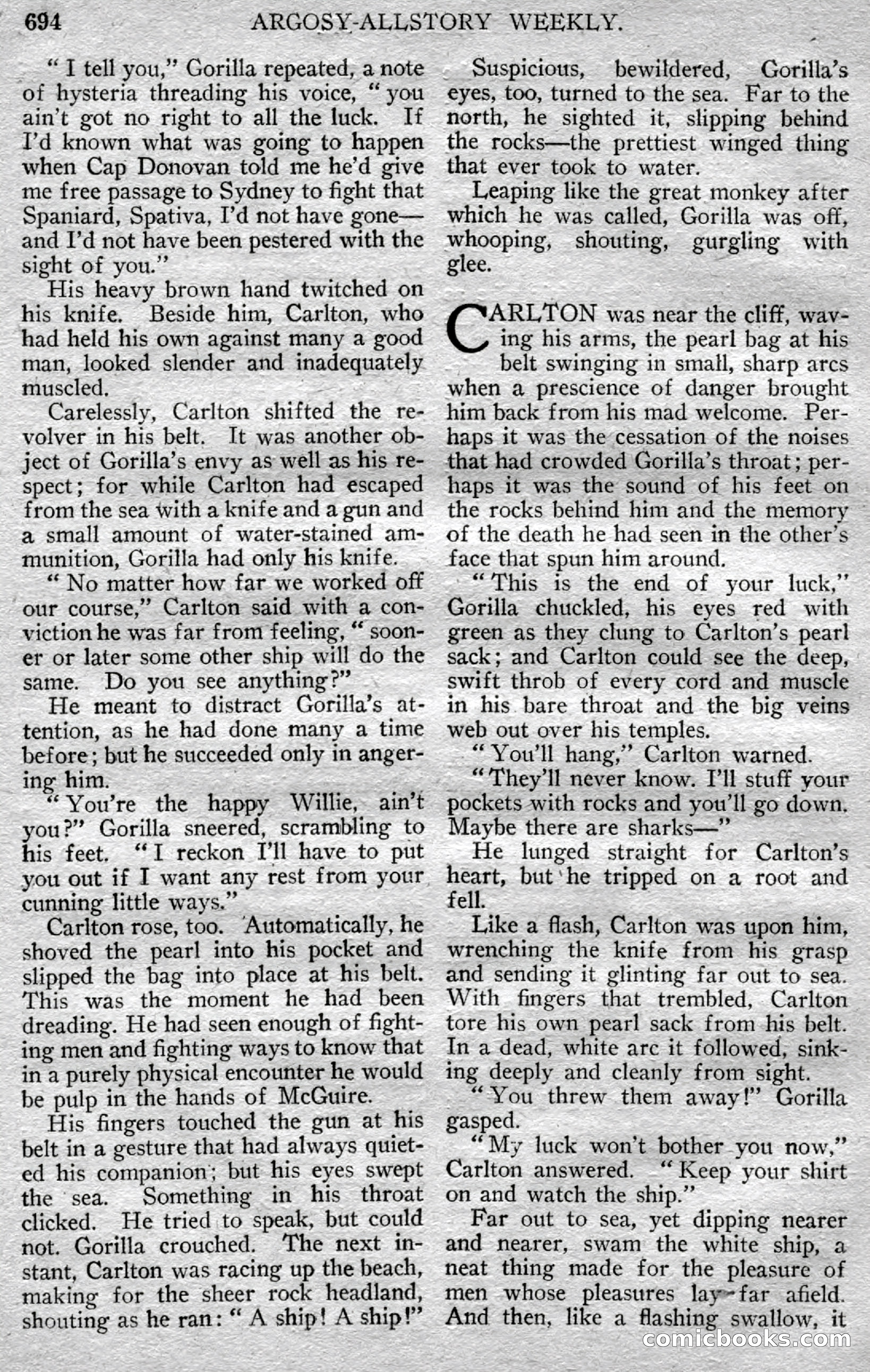 Argosy All-Story Weekly — page 120 of 148