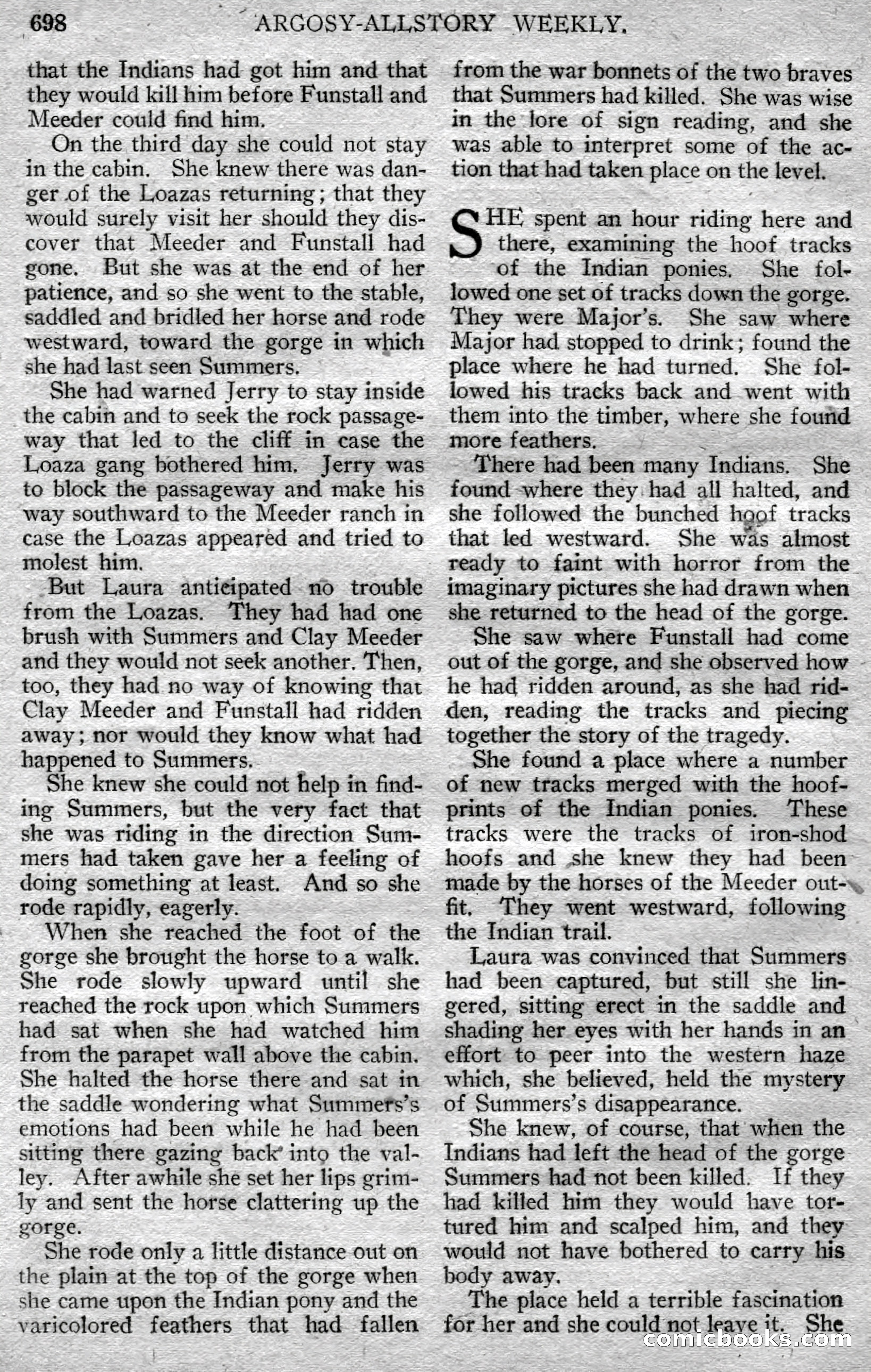Argosy All-Story Weekly — page 124 of 148