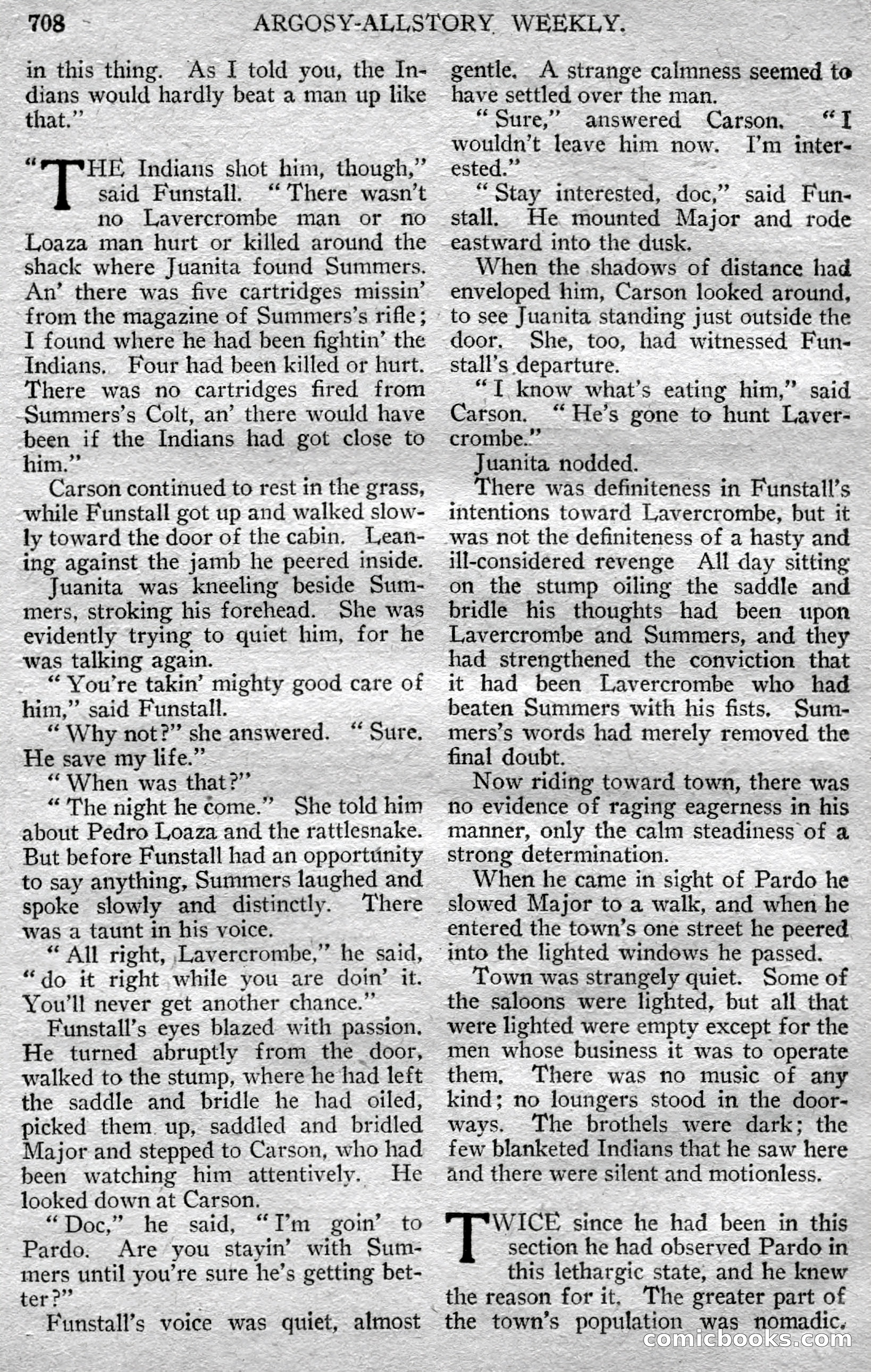 Argosy All-Story Weekly — page 134 of 148