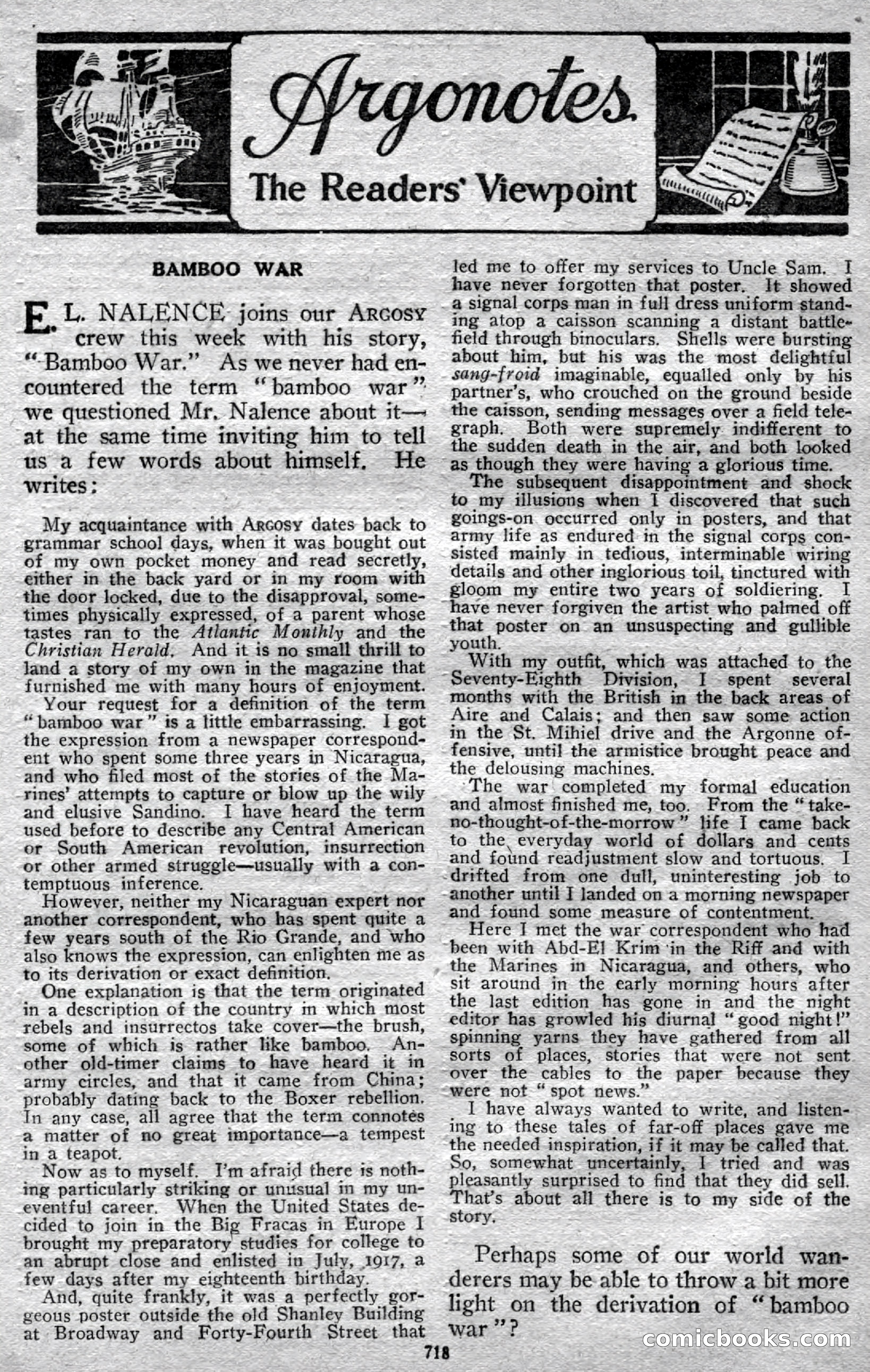 Argosy All-Story Weekly — page 144 of 148