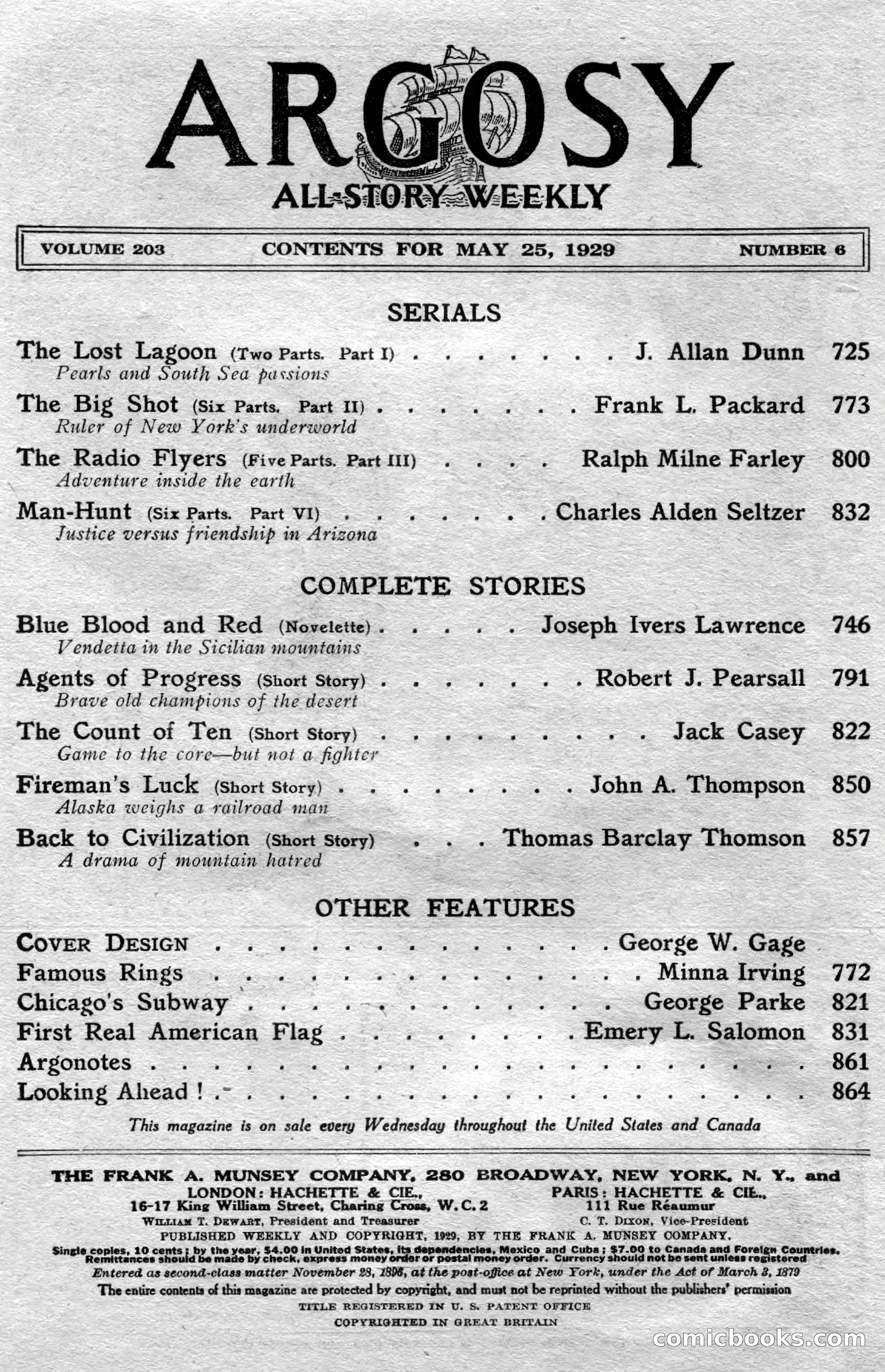 Argosy All-Story Weekly, May 25, 1929 — page 4 of 148