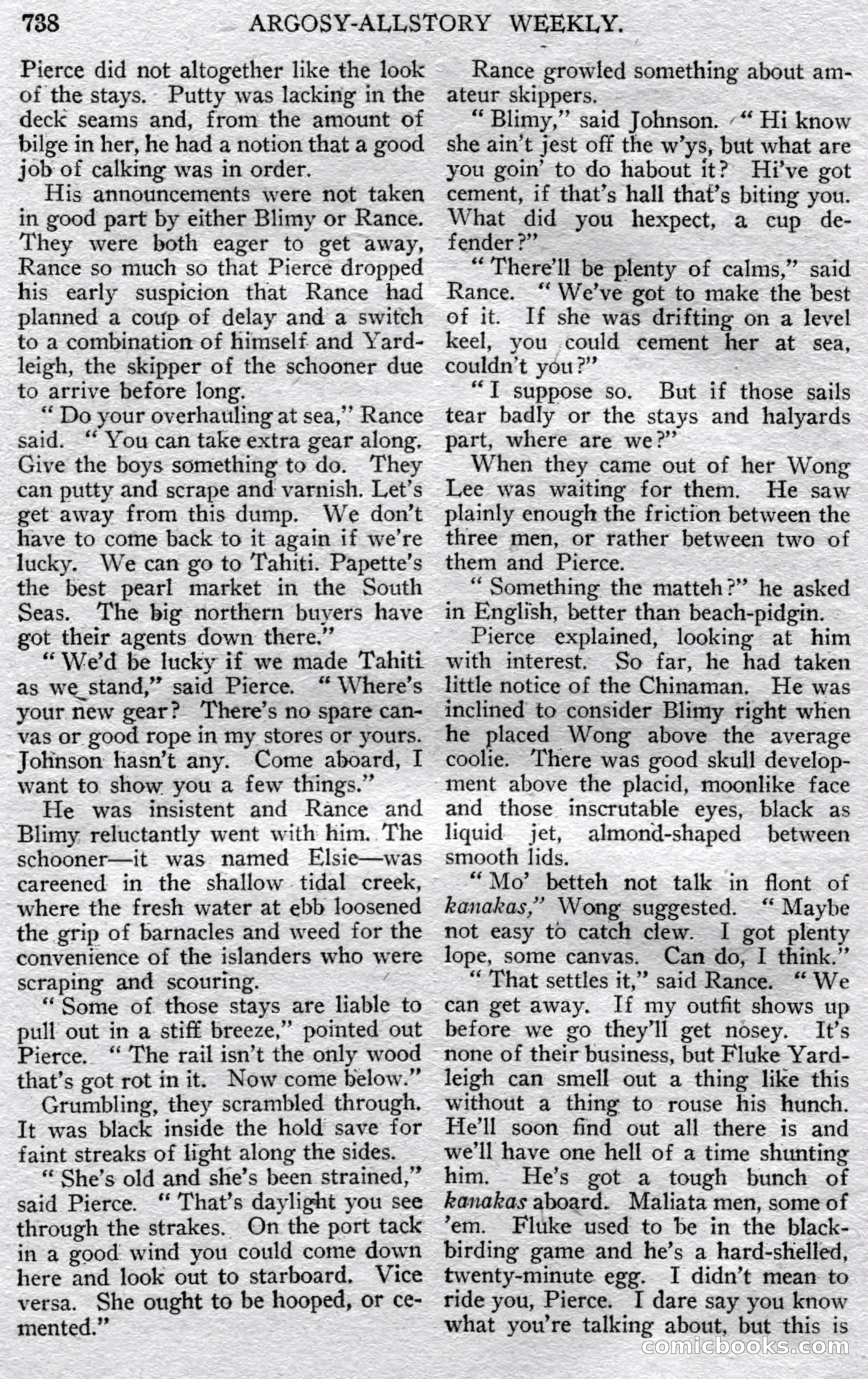 Argosy All-Story Weekly, May 25, 1929 — page 20 of 148