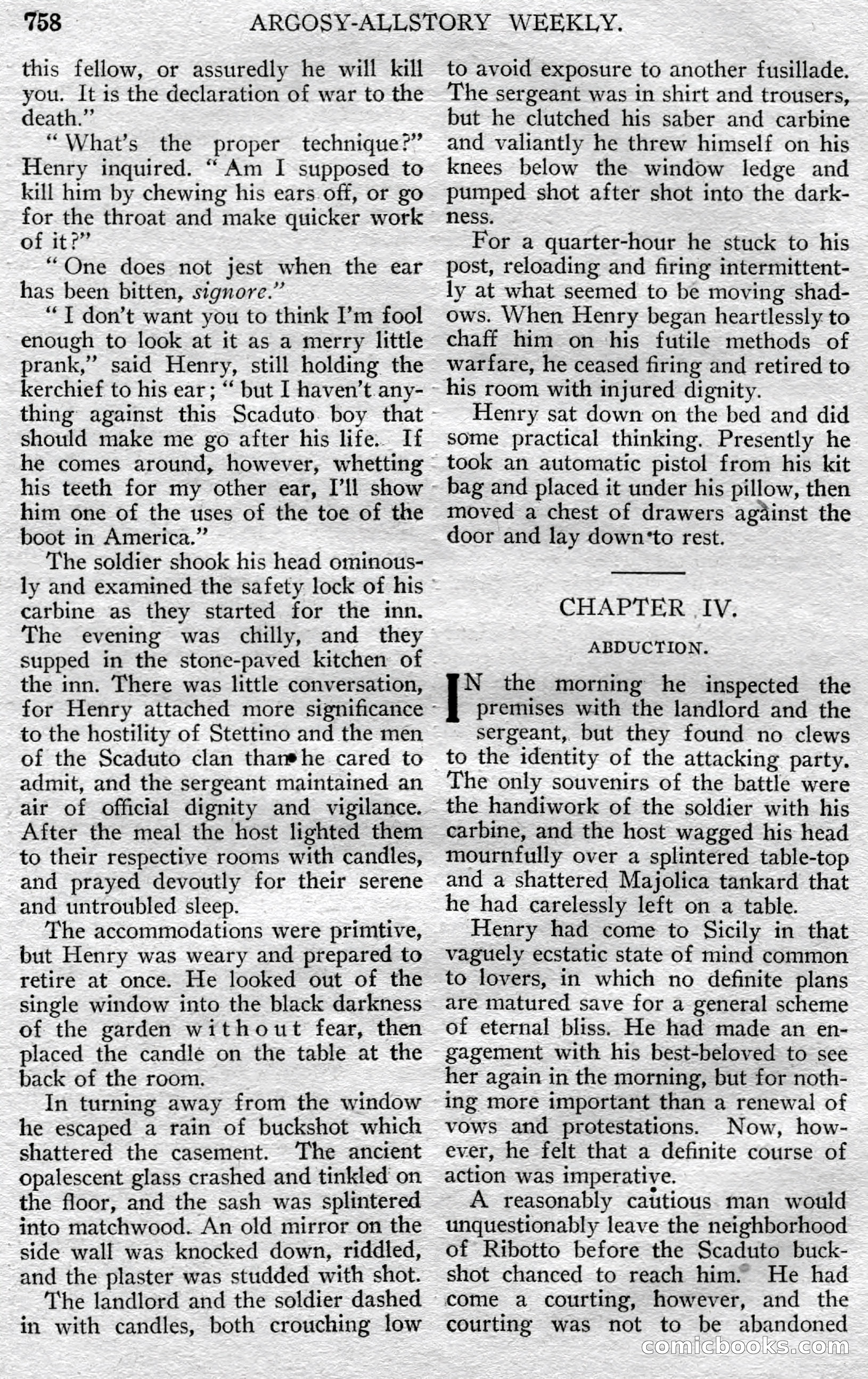 Argosy All-Story Weekly, May 25, 1929 — page 40 of 148