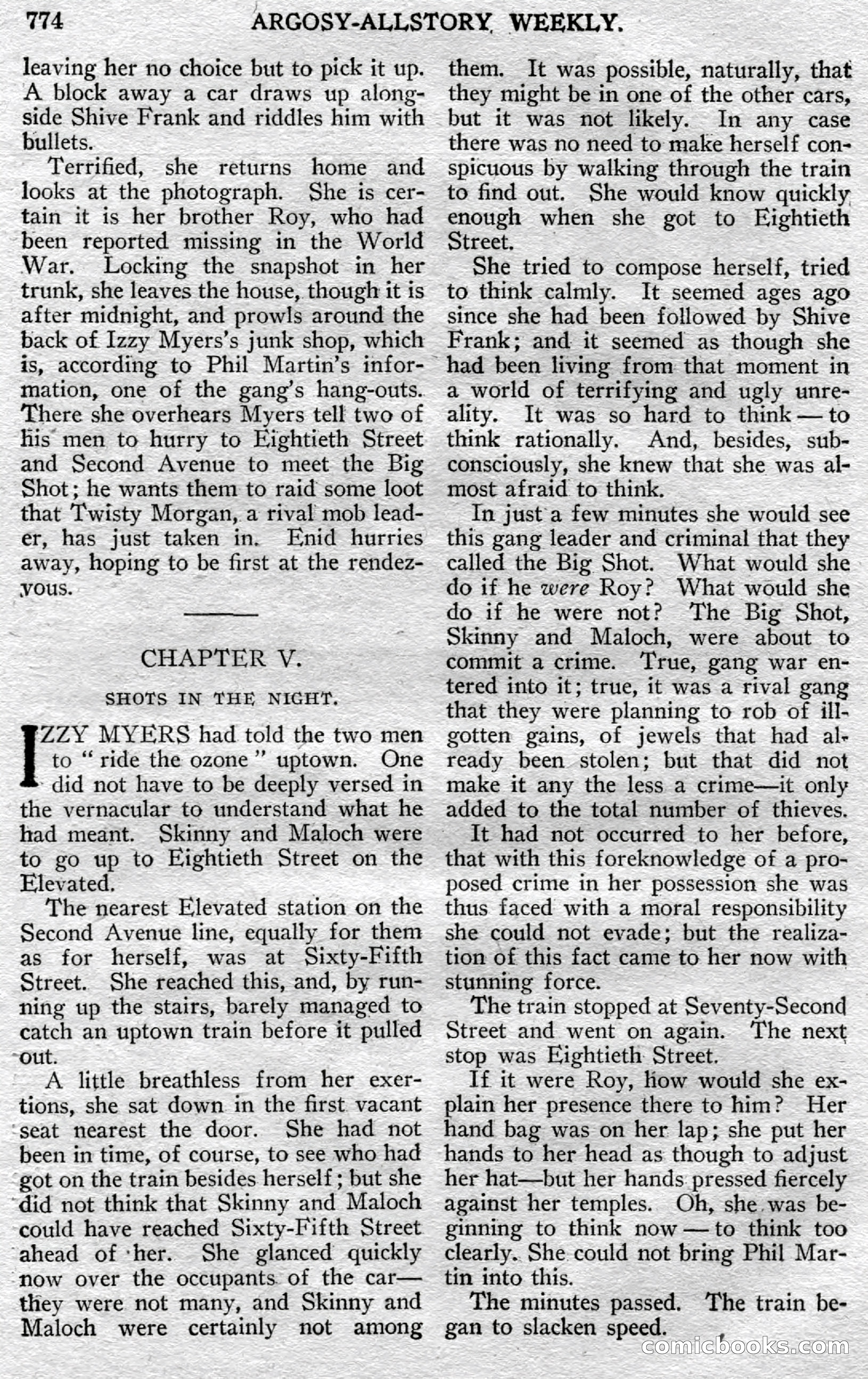 Argosy All-Story Weekly, May 25, 1929 — page 56 of 148