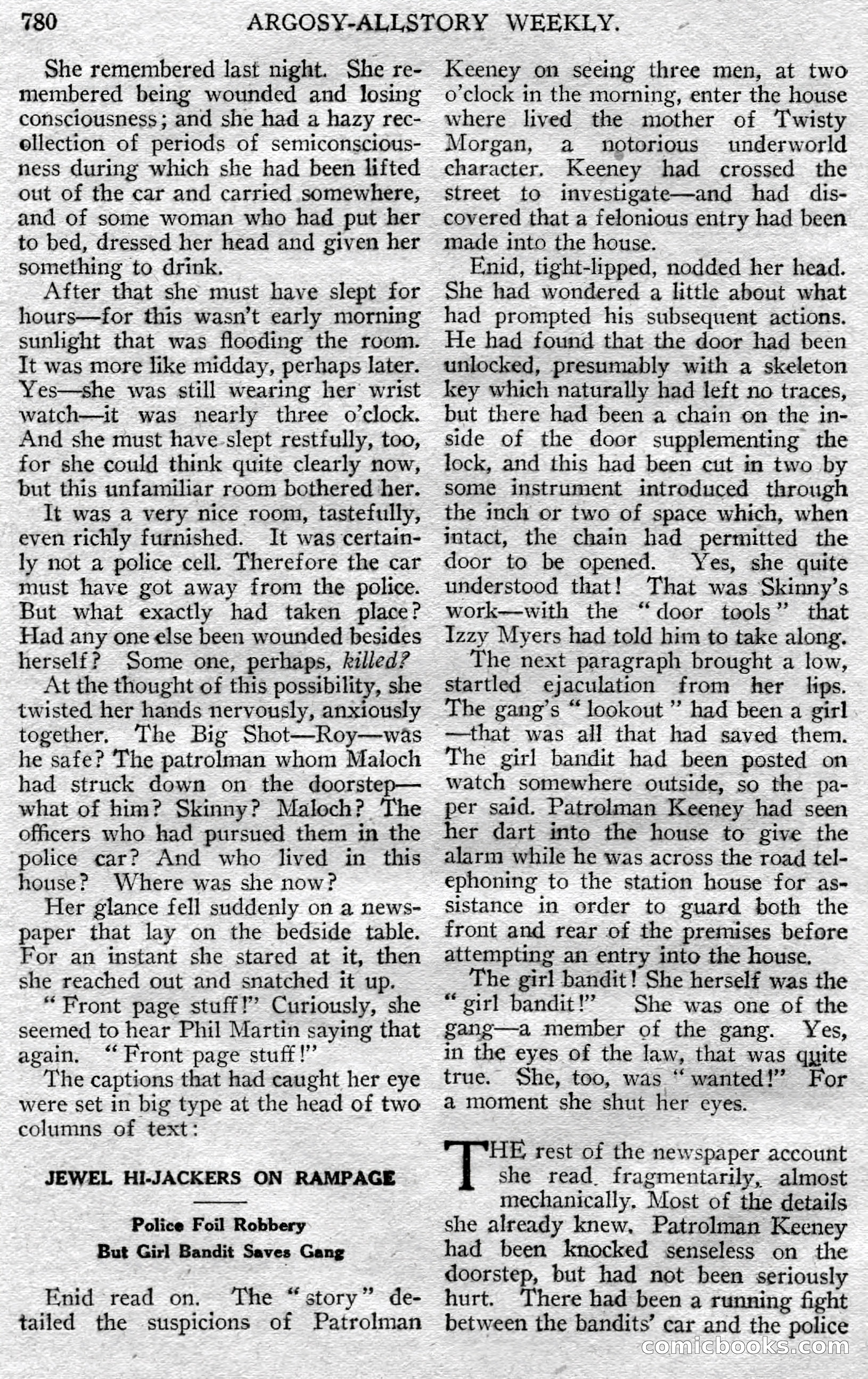 Argosy All-Story Weekly, May 25, 1929 — page 62 of 148