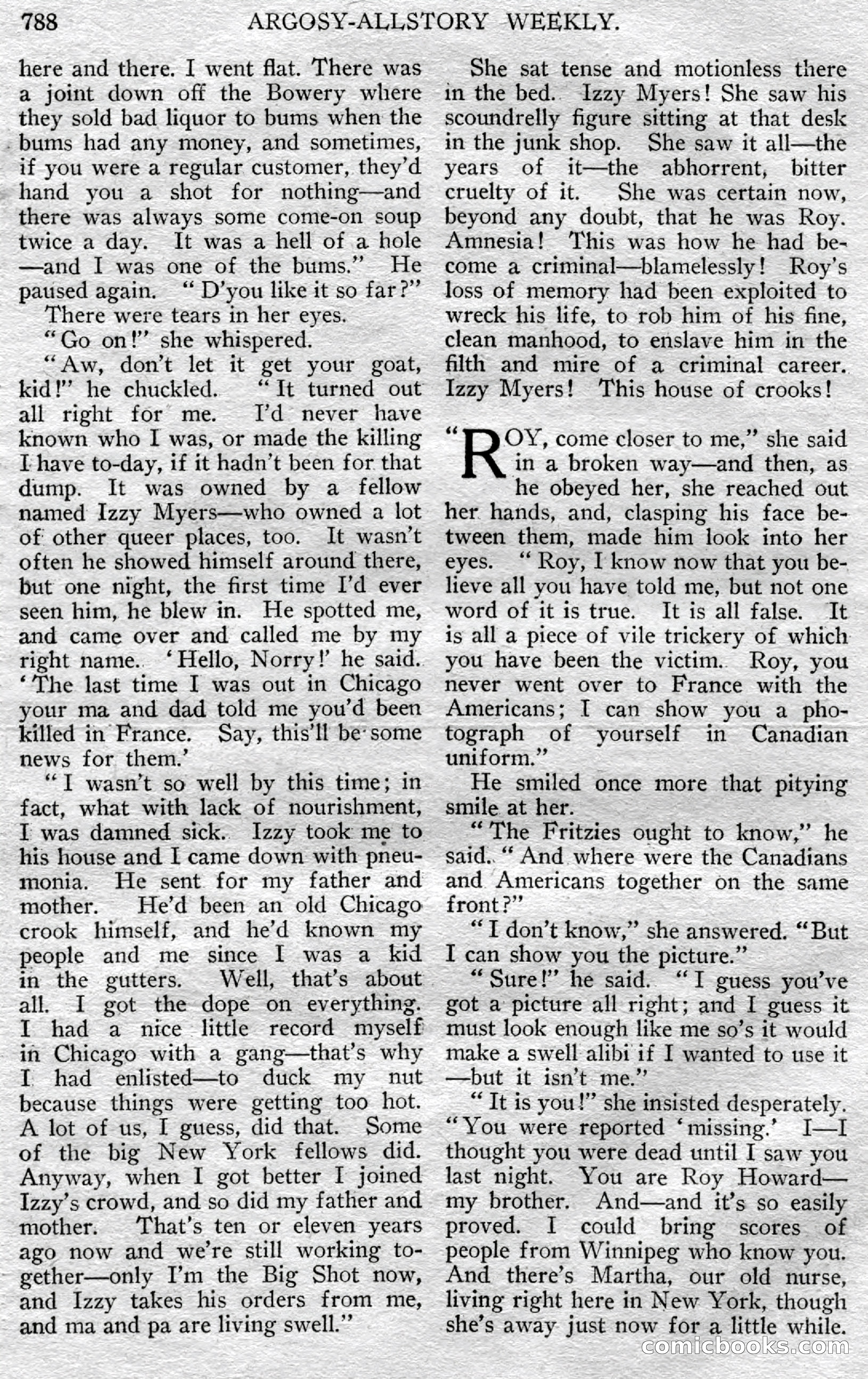 Argosy All-Story Weekly, May 25, 1929 — page 70 of 148