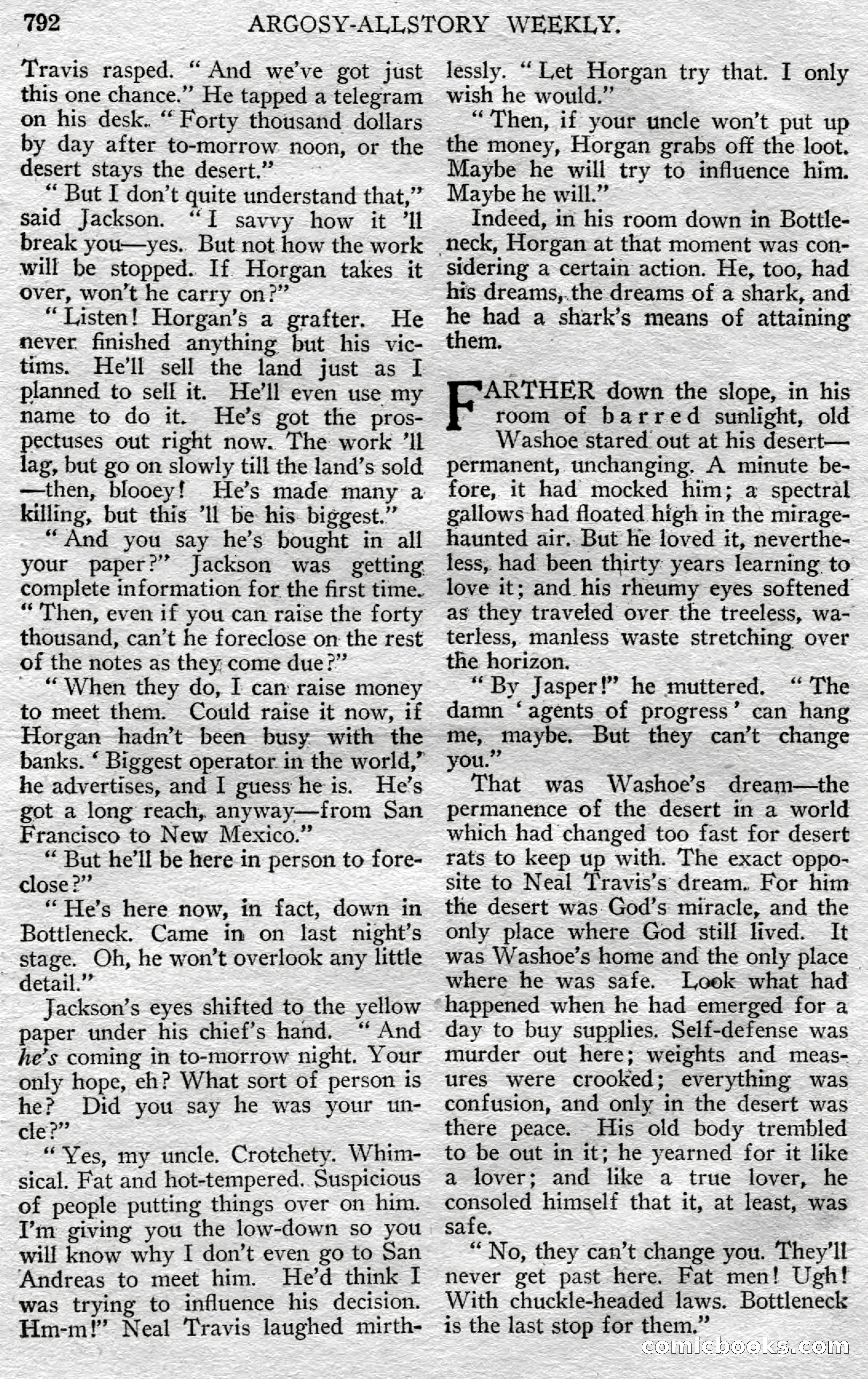 Argosy All-Story Weekly, May 25, 1929 — page 74 of 148