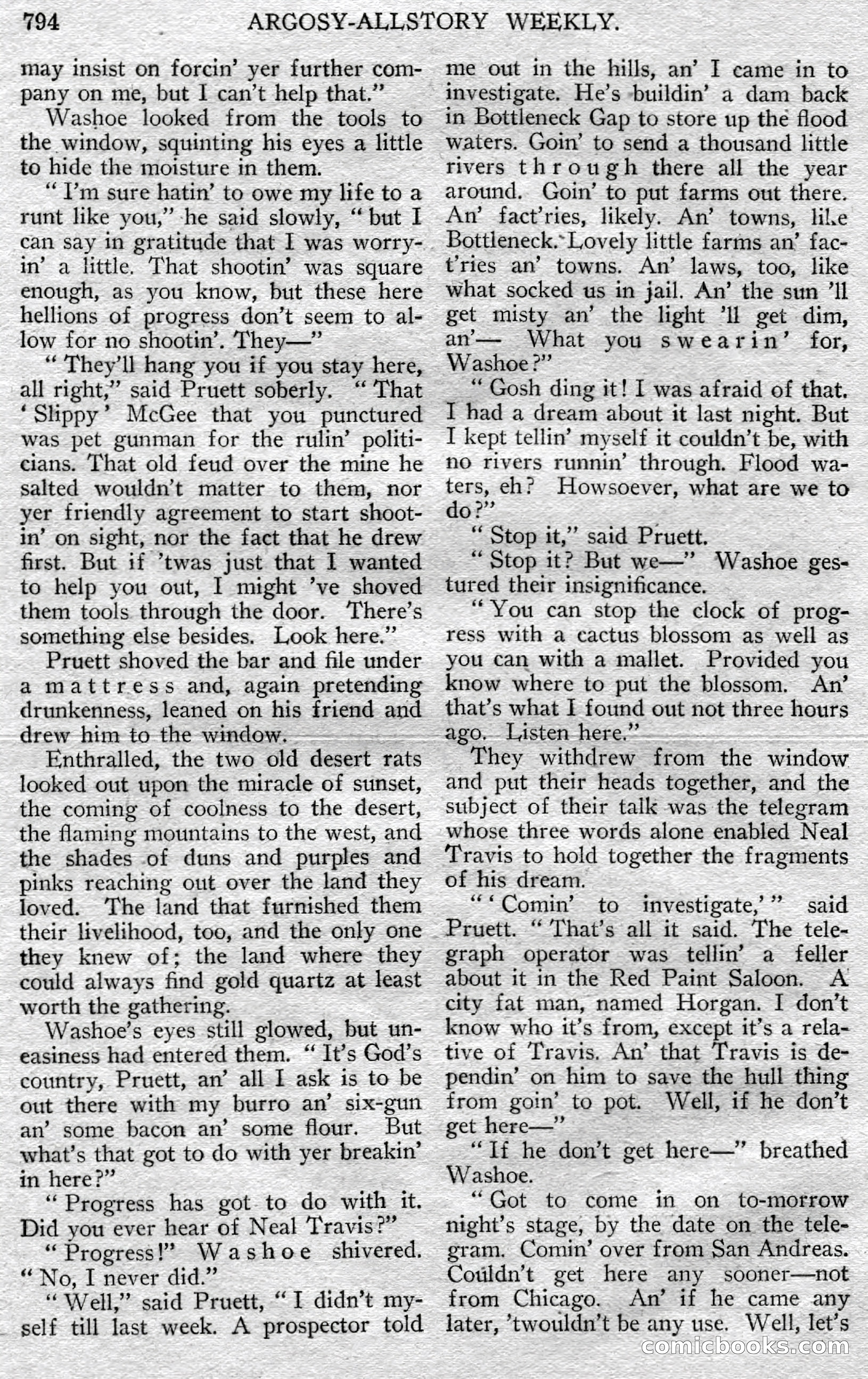 Argosy All-Story Weekly, May 25, 1929 — page 76 of 148