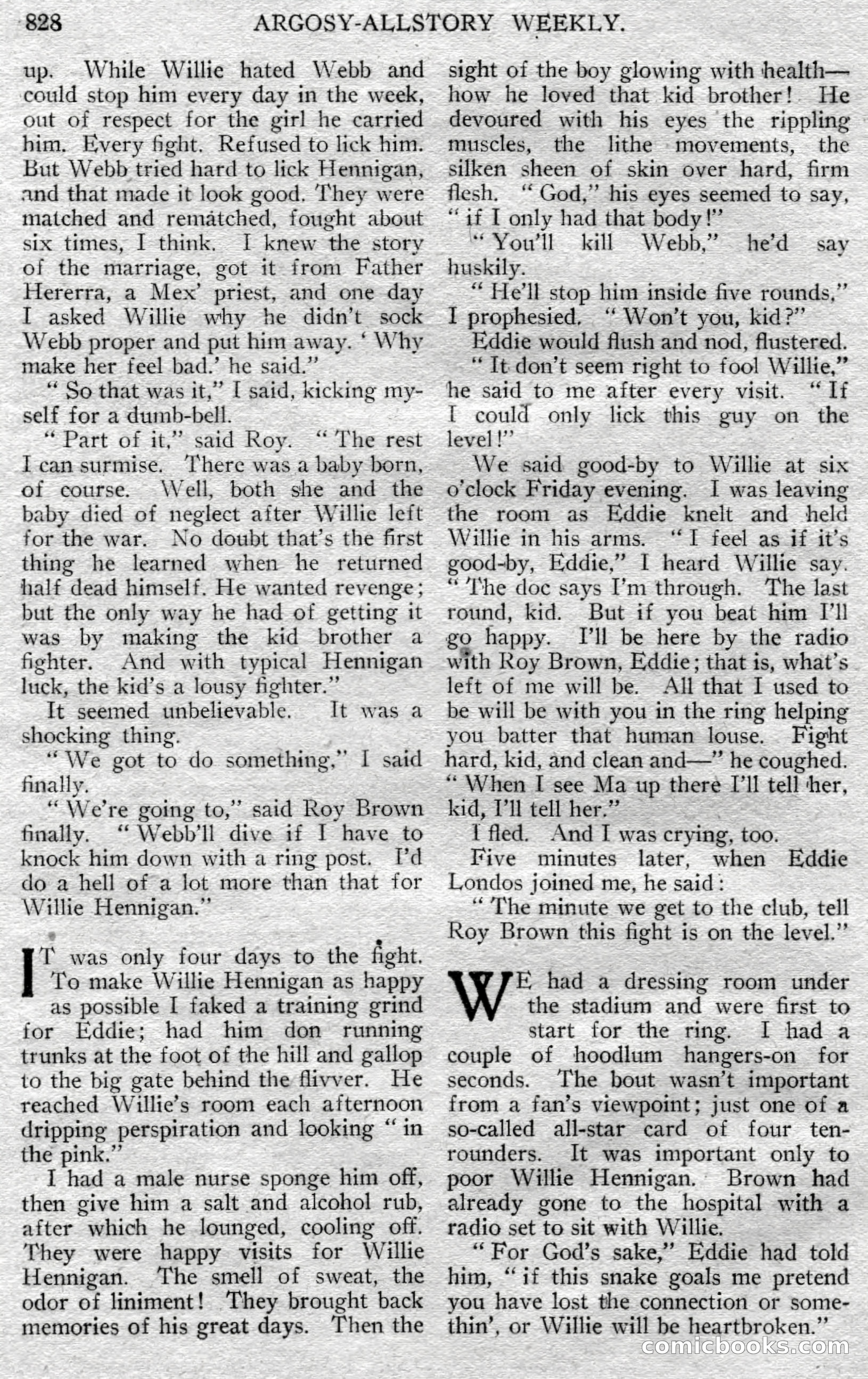 Argosy All-Story Weekly, May 25, 1929 — page 110 of 148