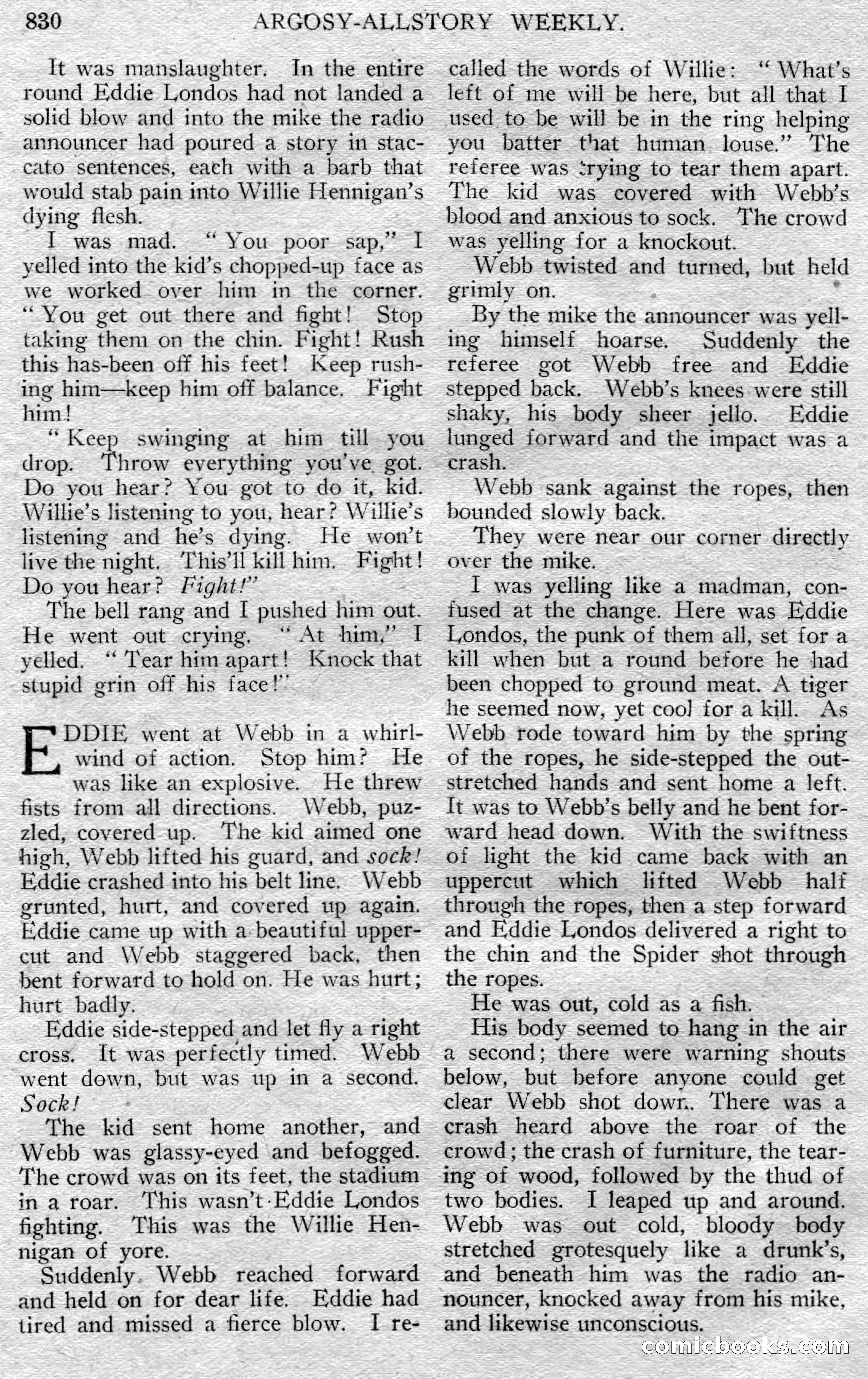 Argosy All-Story Weekly, May 25, 1929 — page 112 of 148