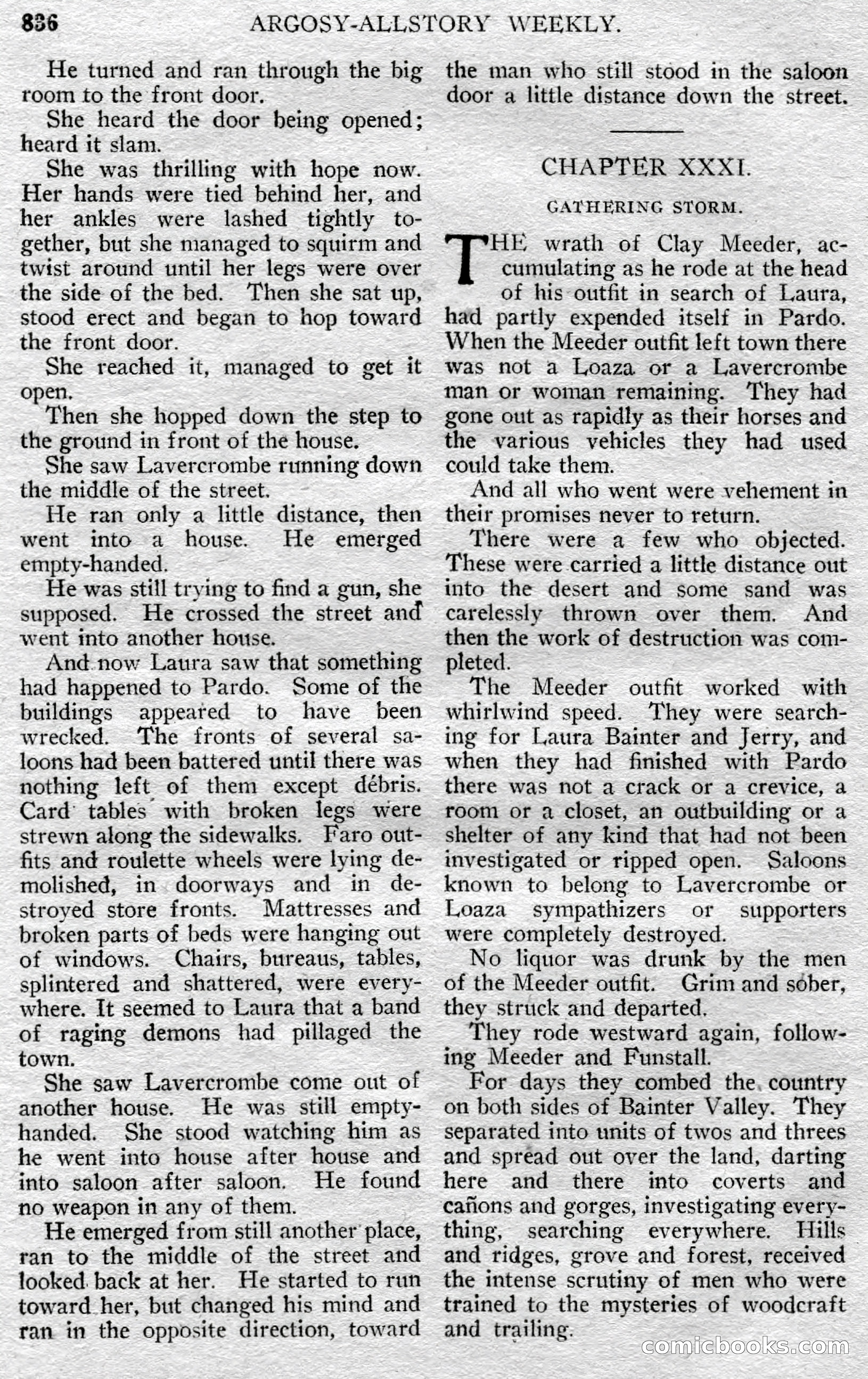 Argosy All-Story Weekly, May 25, 1929 — page 118 of 148