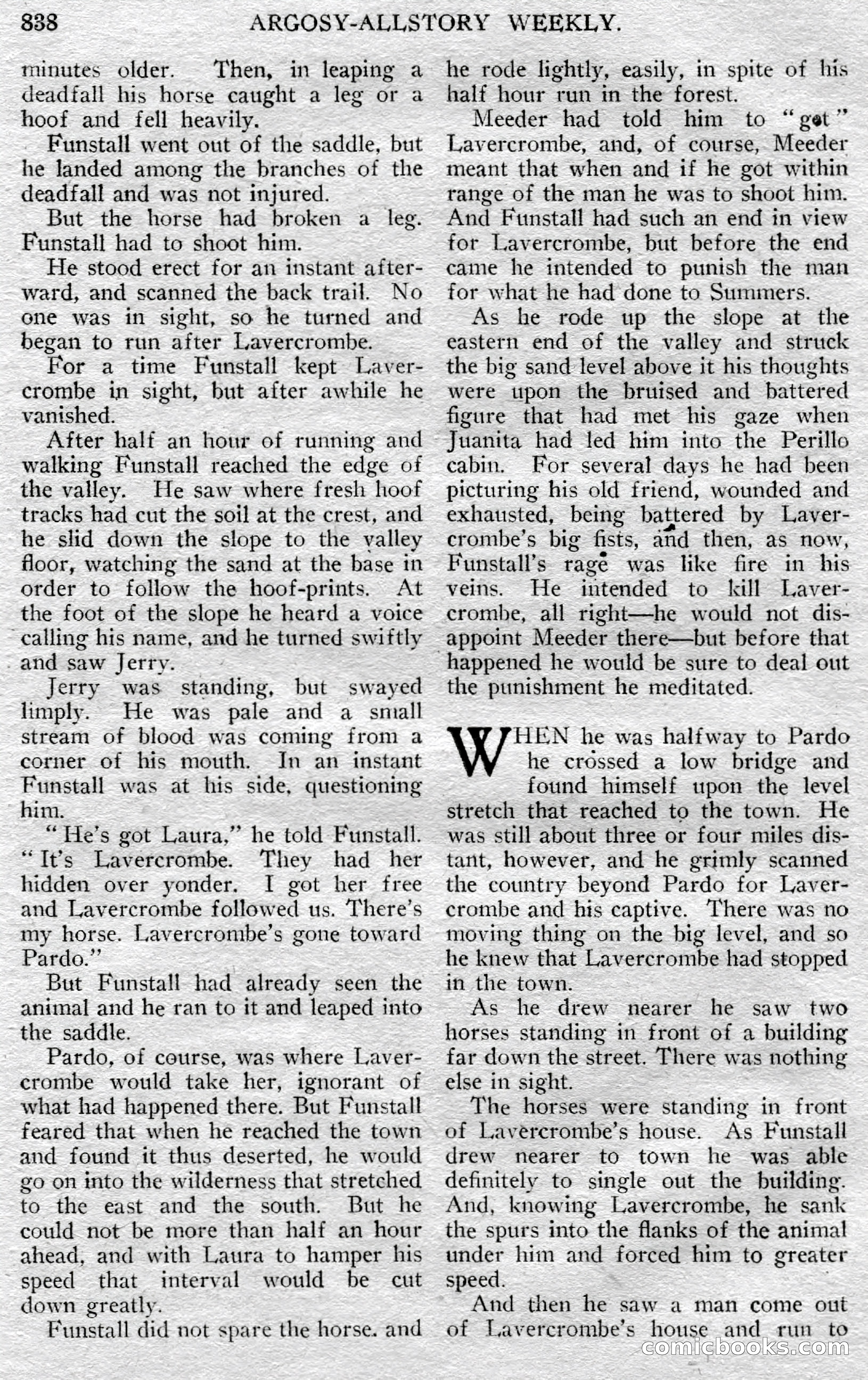 Argosy All-Story Weekly, May 25, 1929 — page 120 of 148