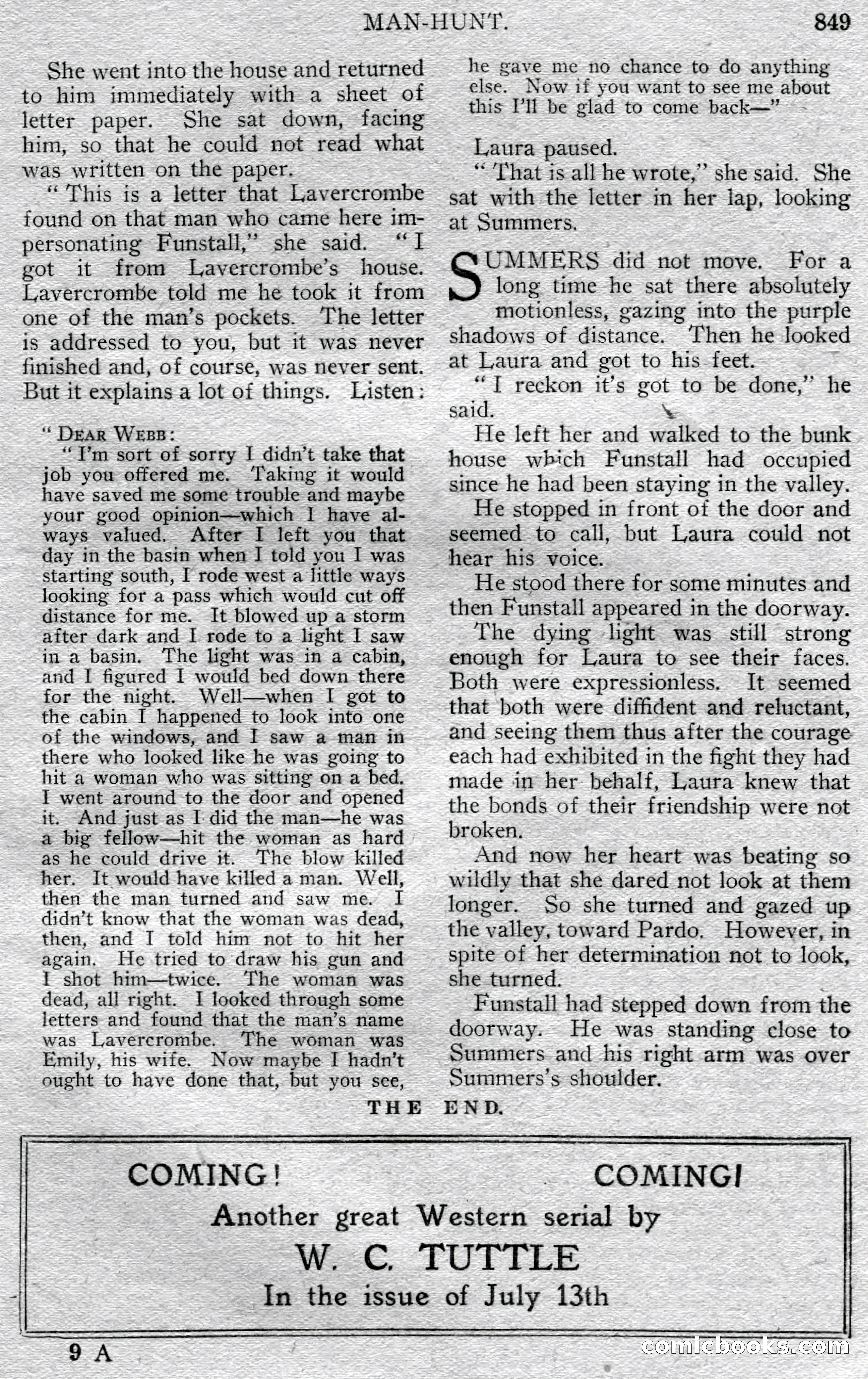 Argosy All-Story Weekly, May 25, 1929 — page 131 of 148