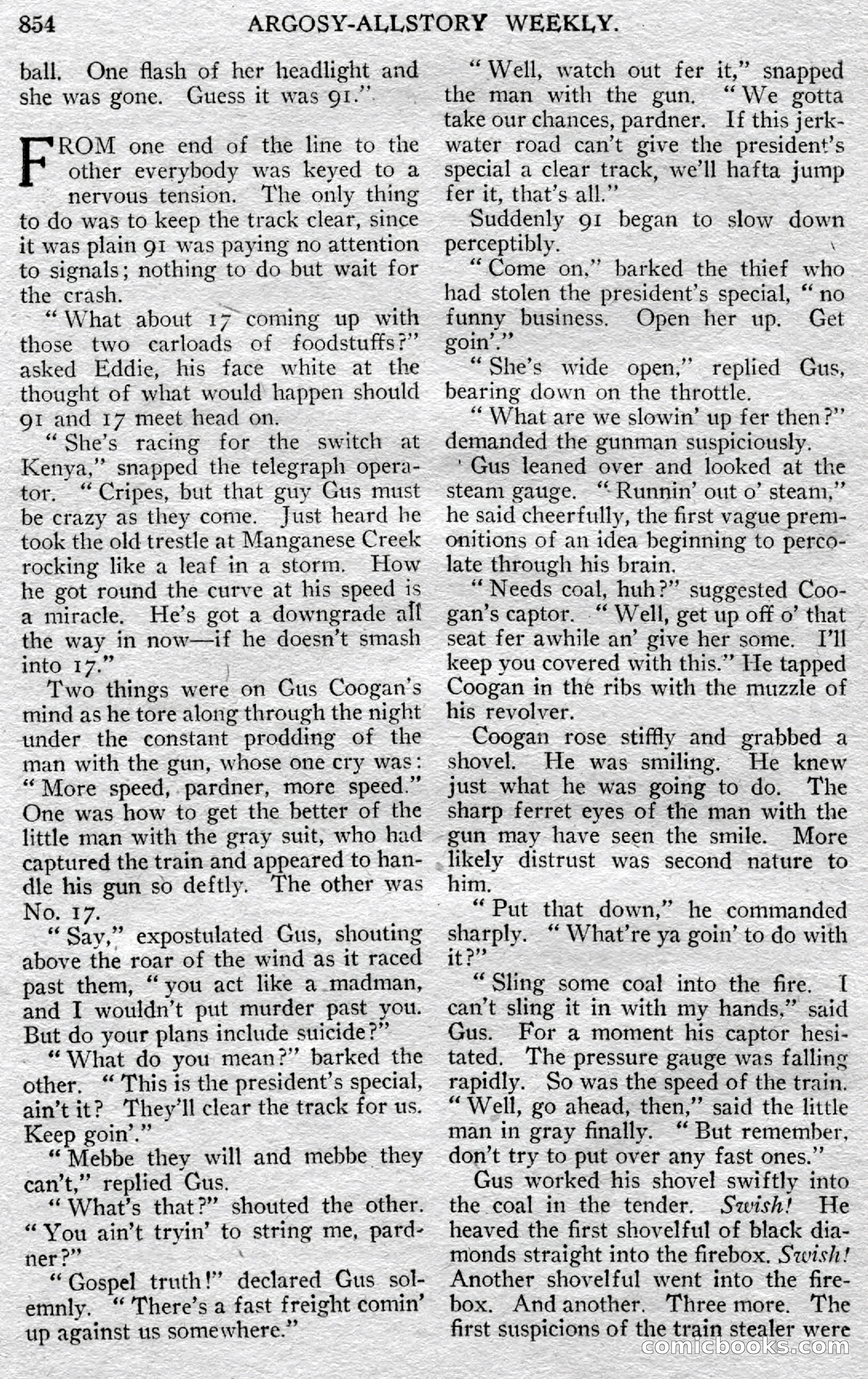 Argosy All-Story Weekly, May 25, 1929 — page 136 of 148