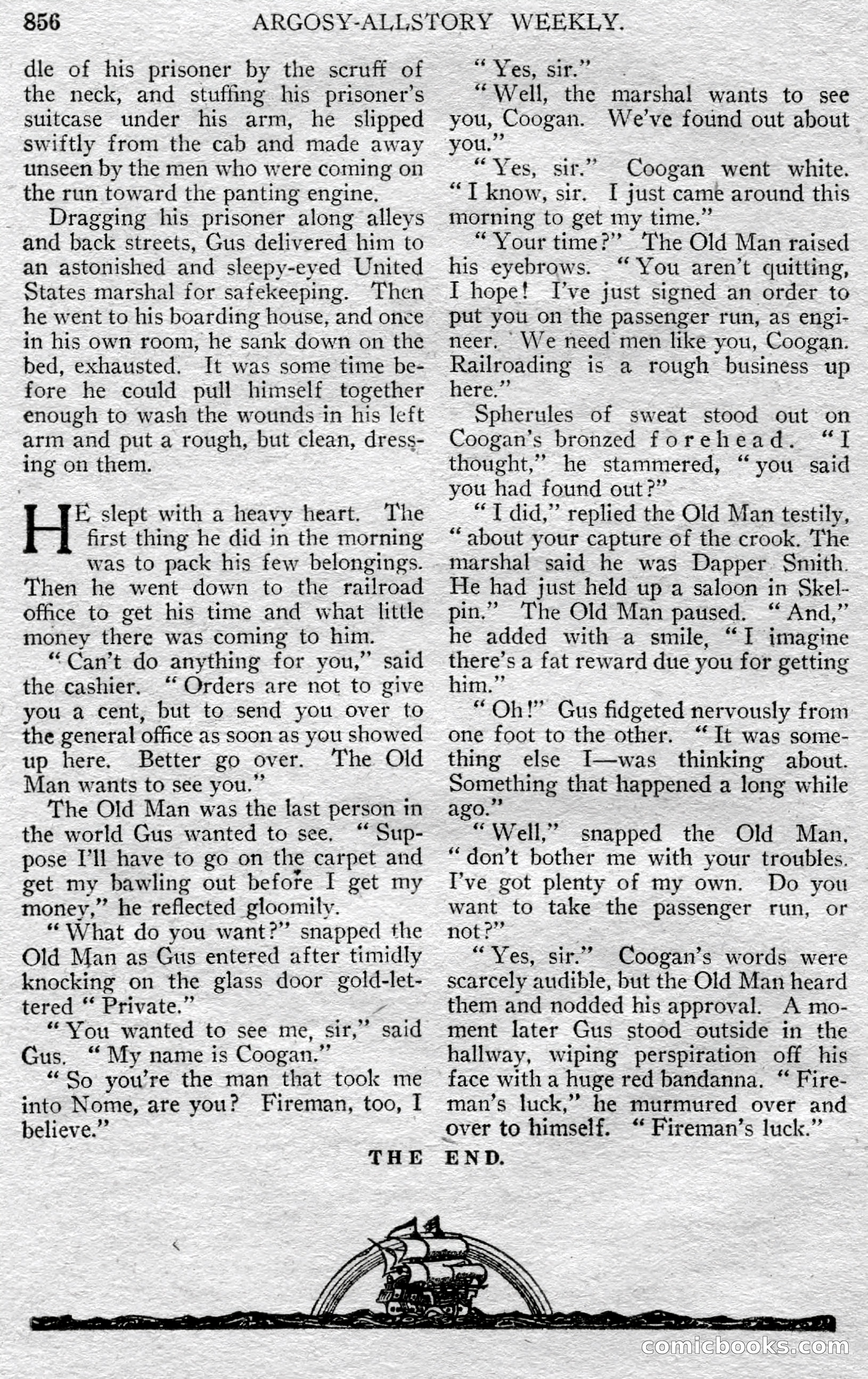 Argosy All-Story Weekly, May 25, 1929 — page 138 of 148
