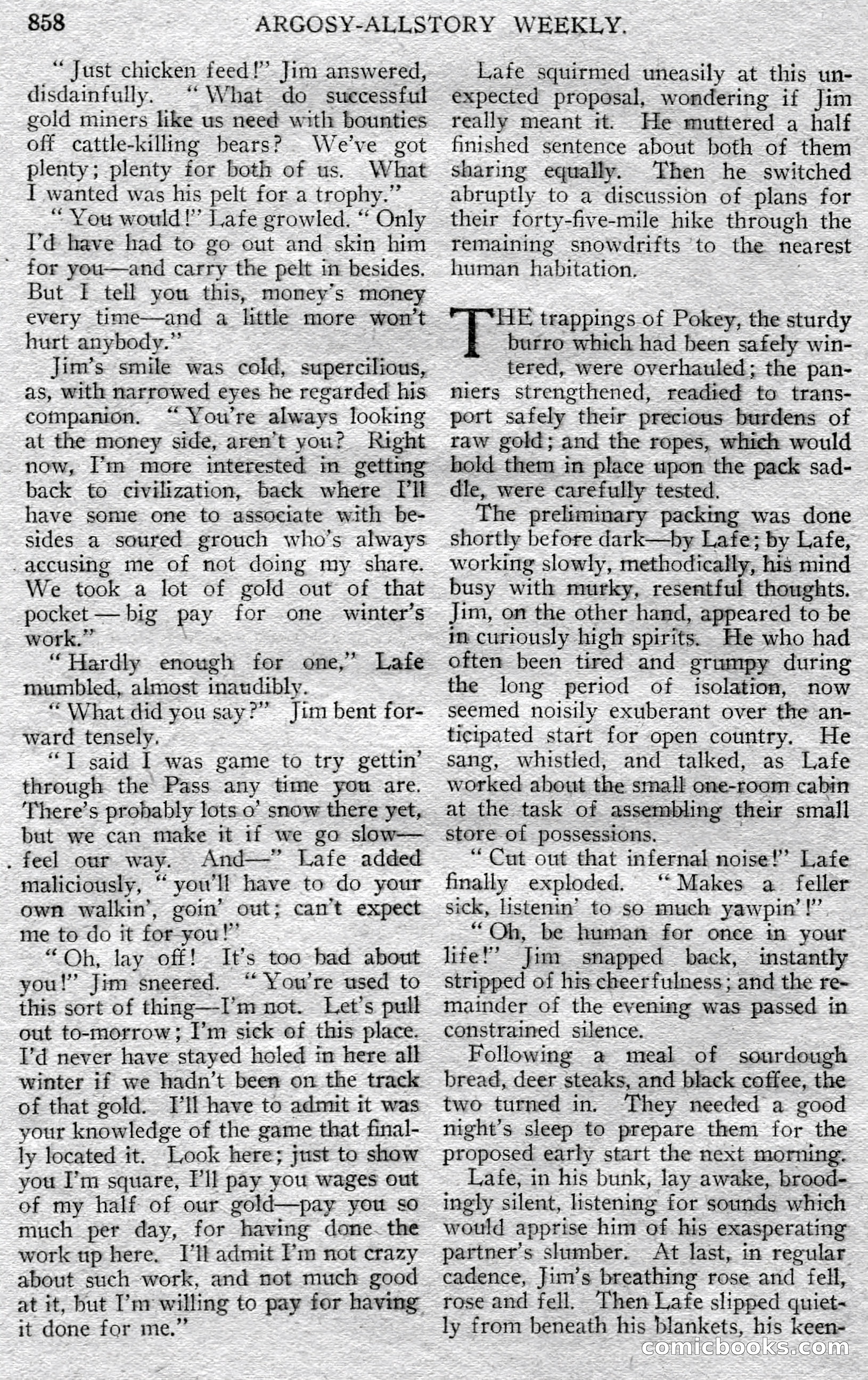 Argosy All-Story Weekly, May 25, 1929 — page 140 of 148