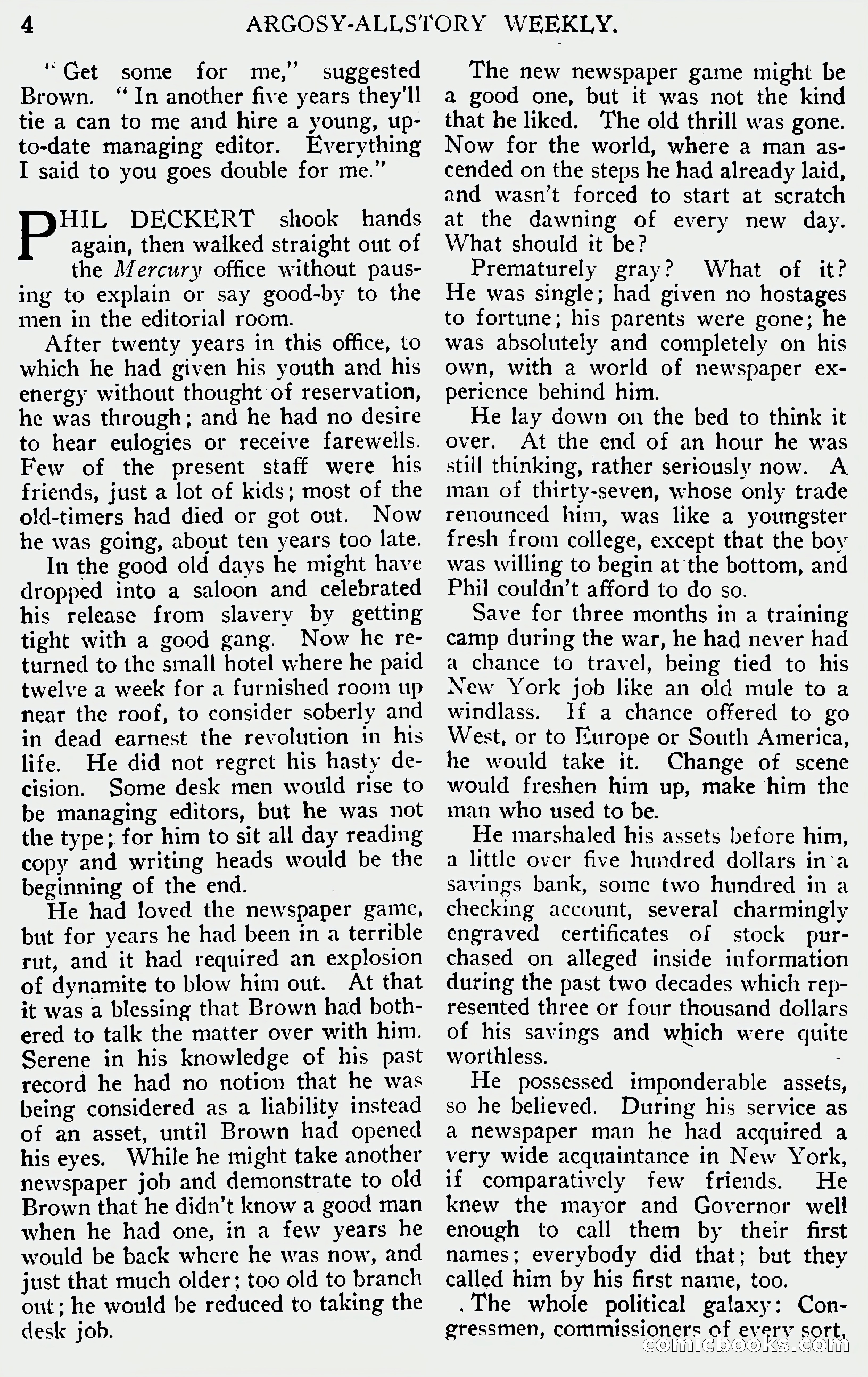 Argosy All-Story Weekly, June 1, 1929 — page 14 of 160