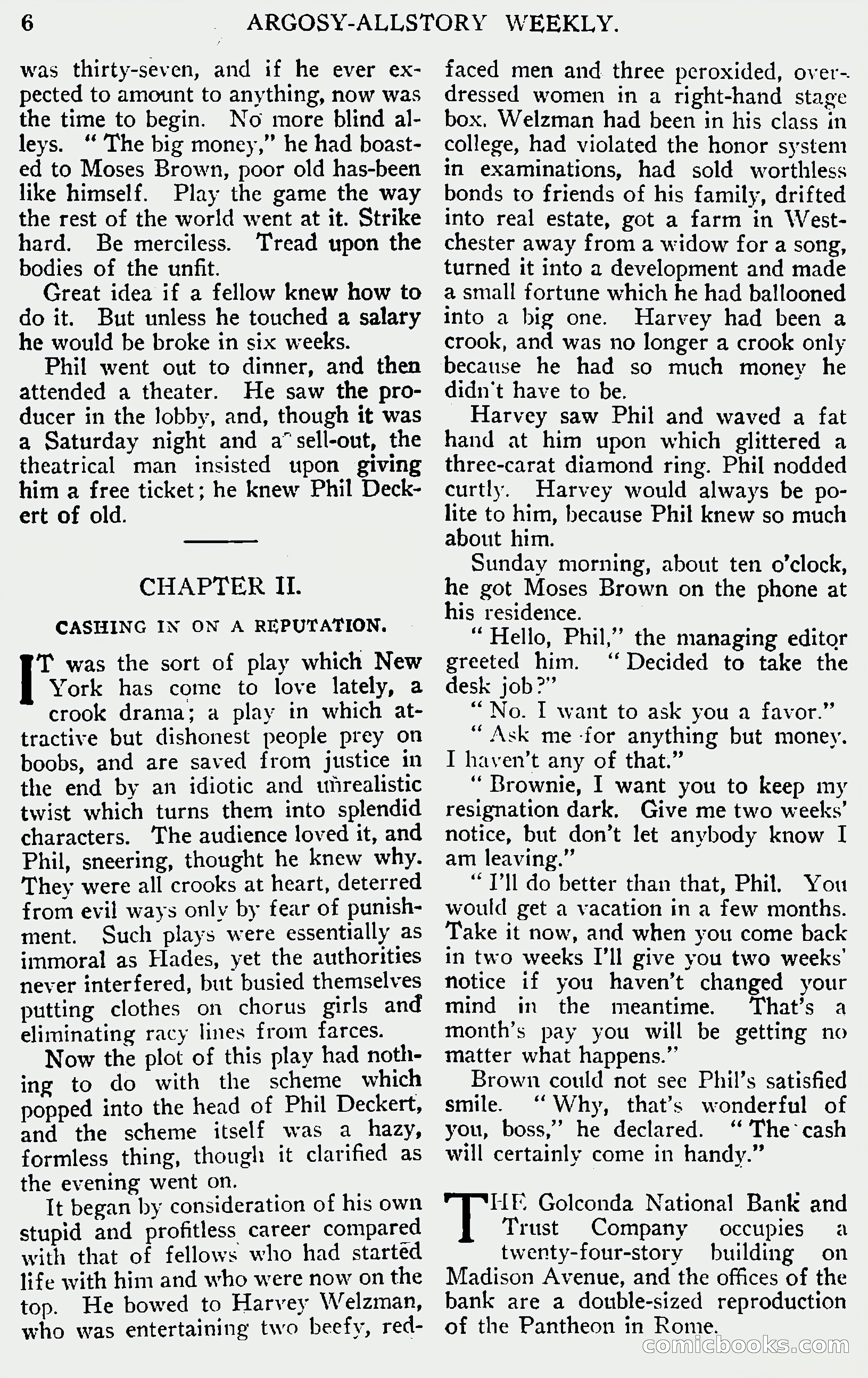 Argosy All-Story Weekly, June 1, 1929 — page 16 of 160
