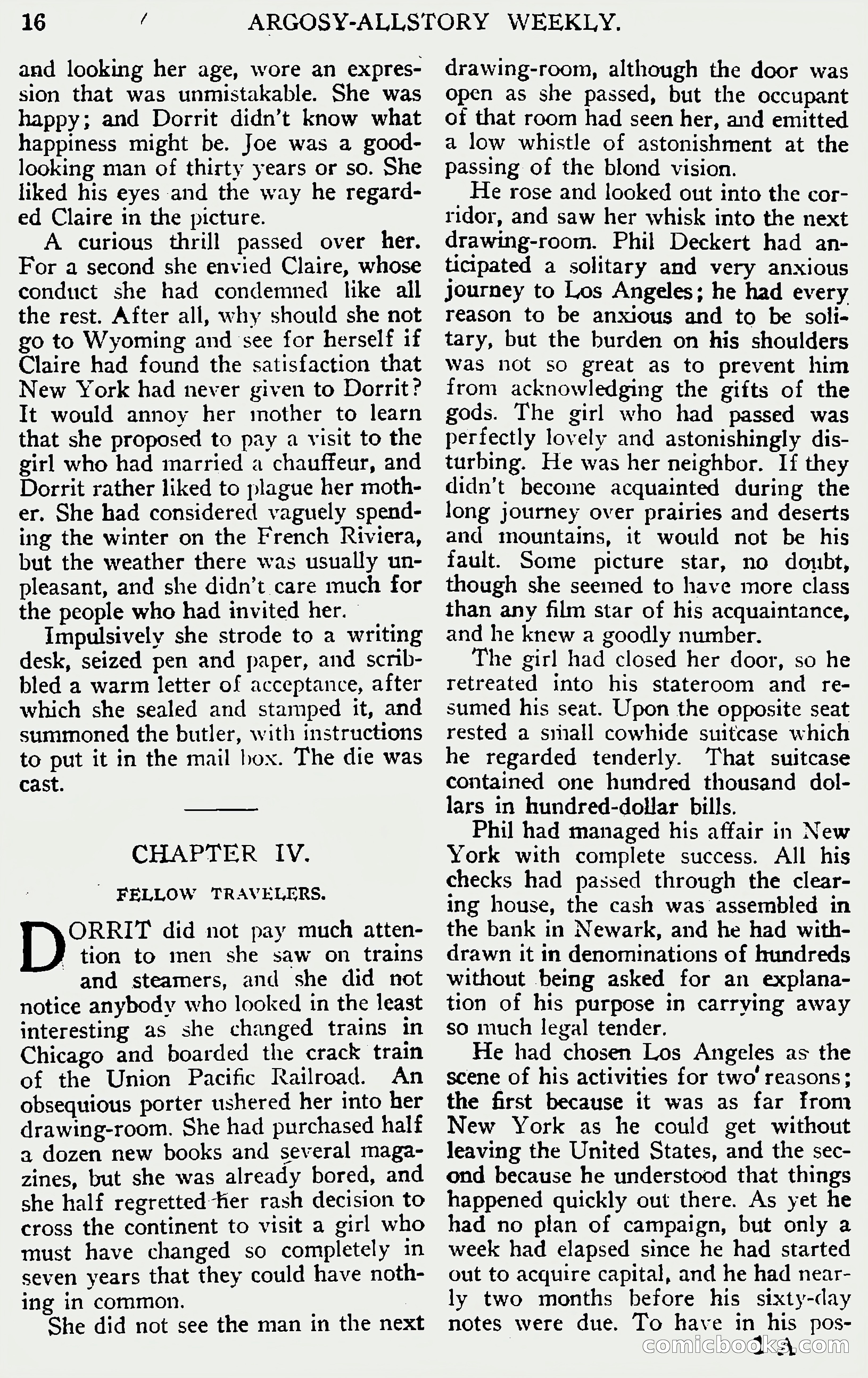 Argosy All-Story Weekly, June 1, 1929 — page 26 of 160