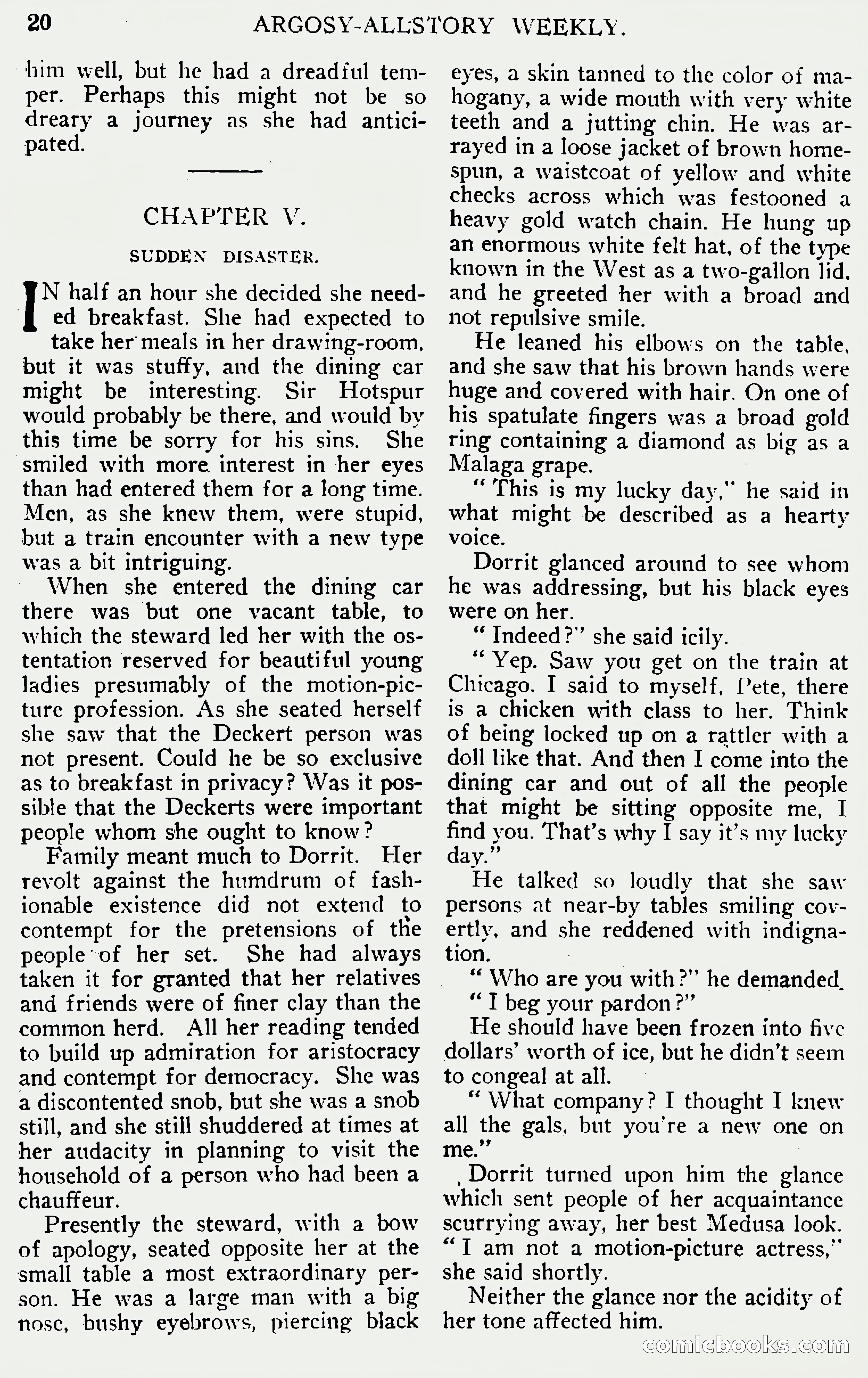 Argosy All-Story Weekly, June 1, 1929 — page 30 of 160