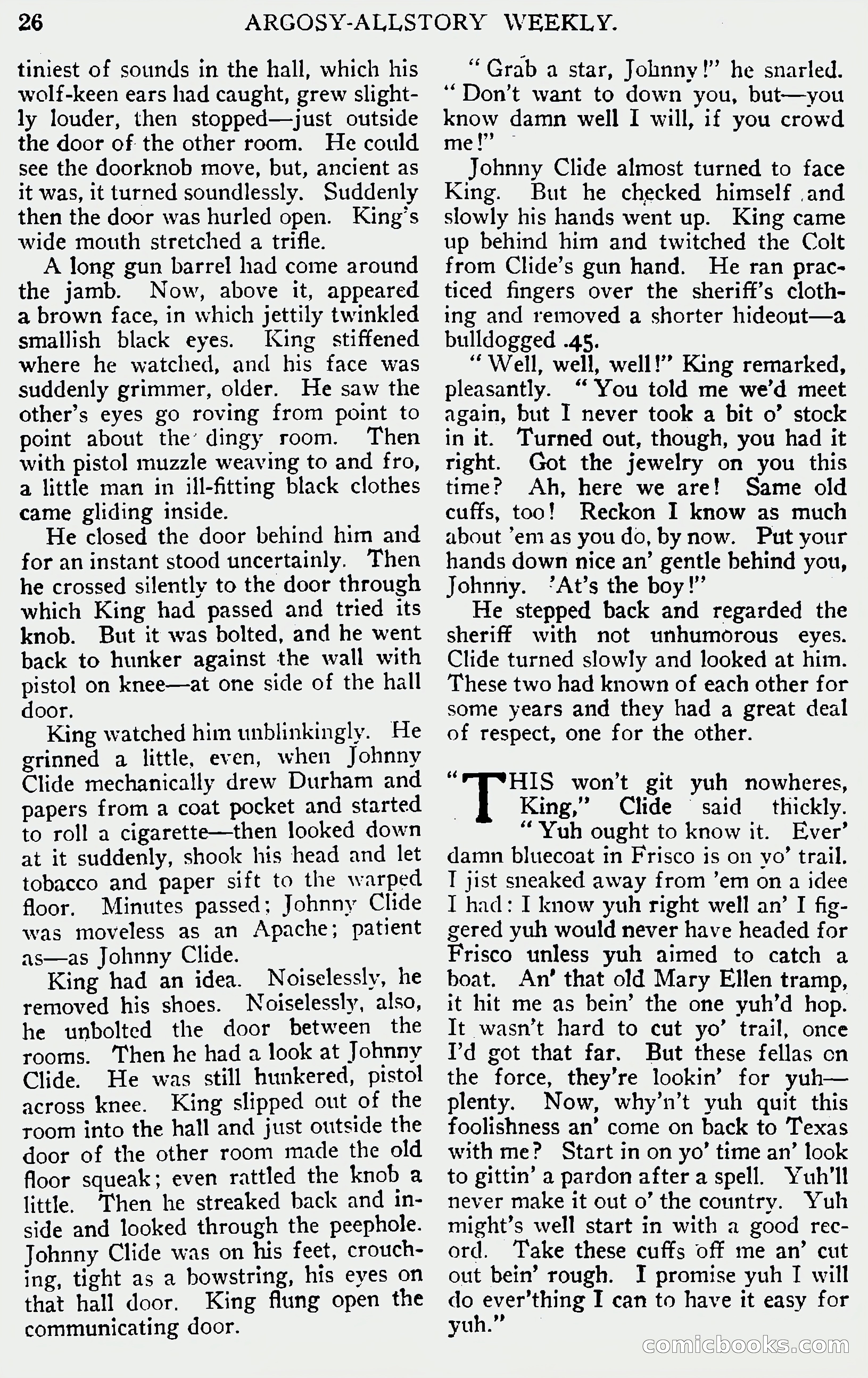 Argosy All-Story Weekly, June 1, 1929 — page 36 of 160