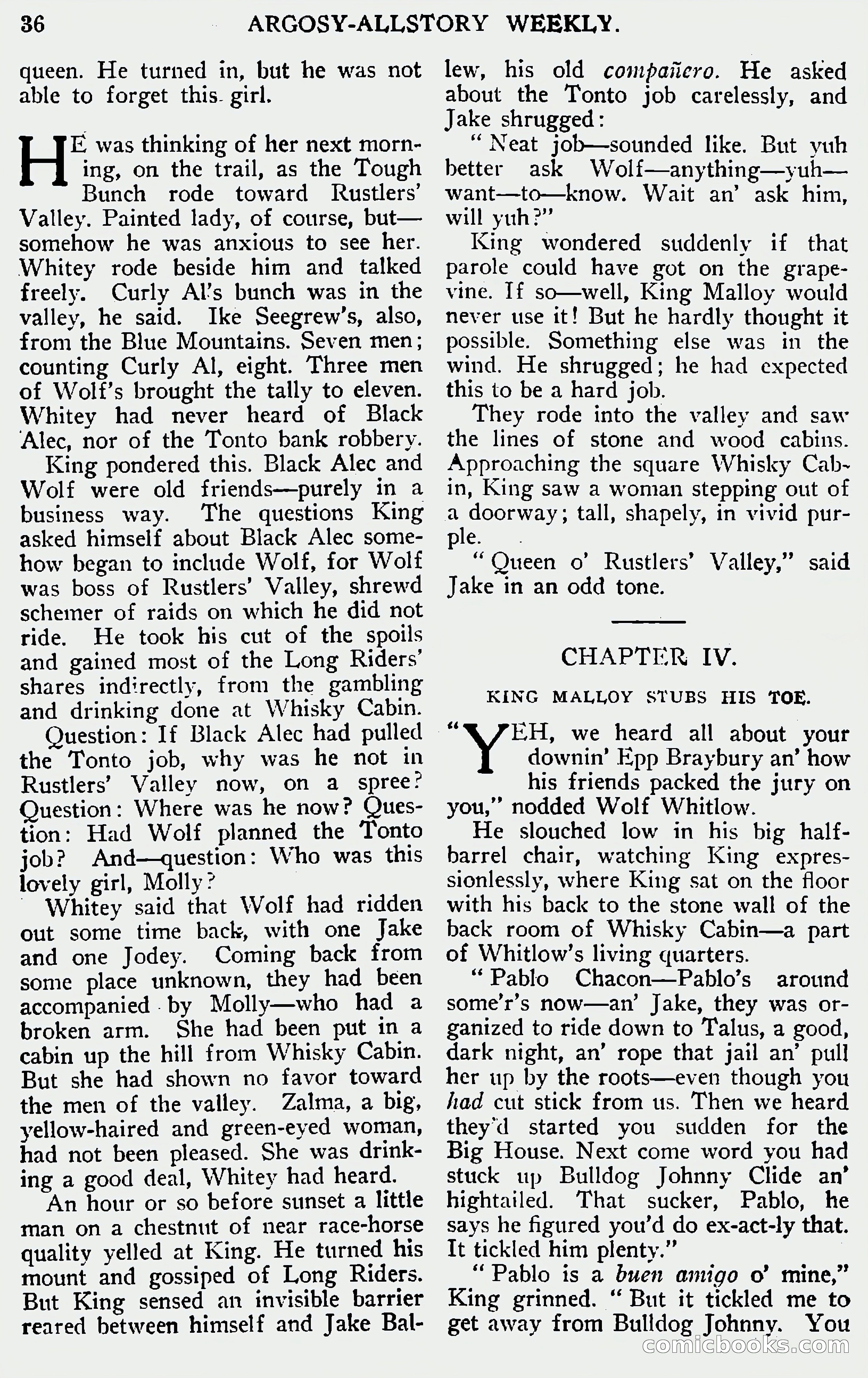 Argosy All-Story Weekly, June 1, 1929 — page 46 of 160