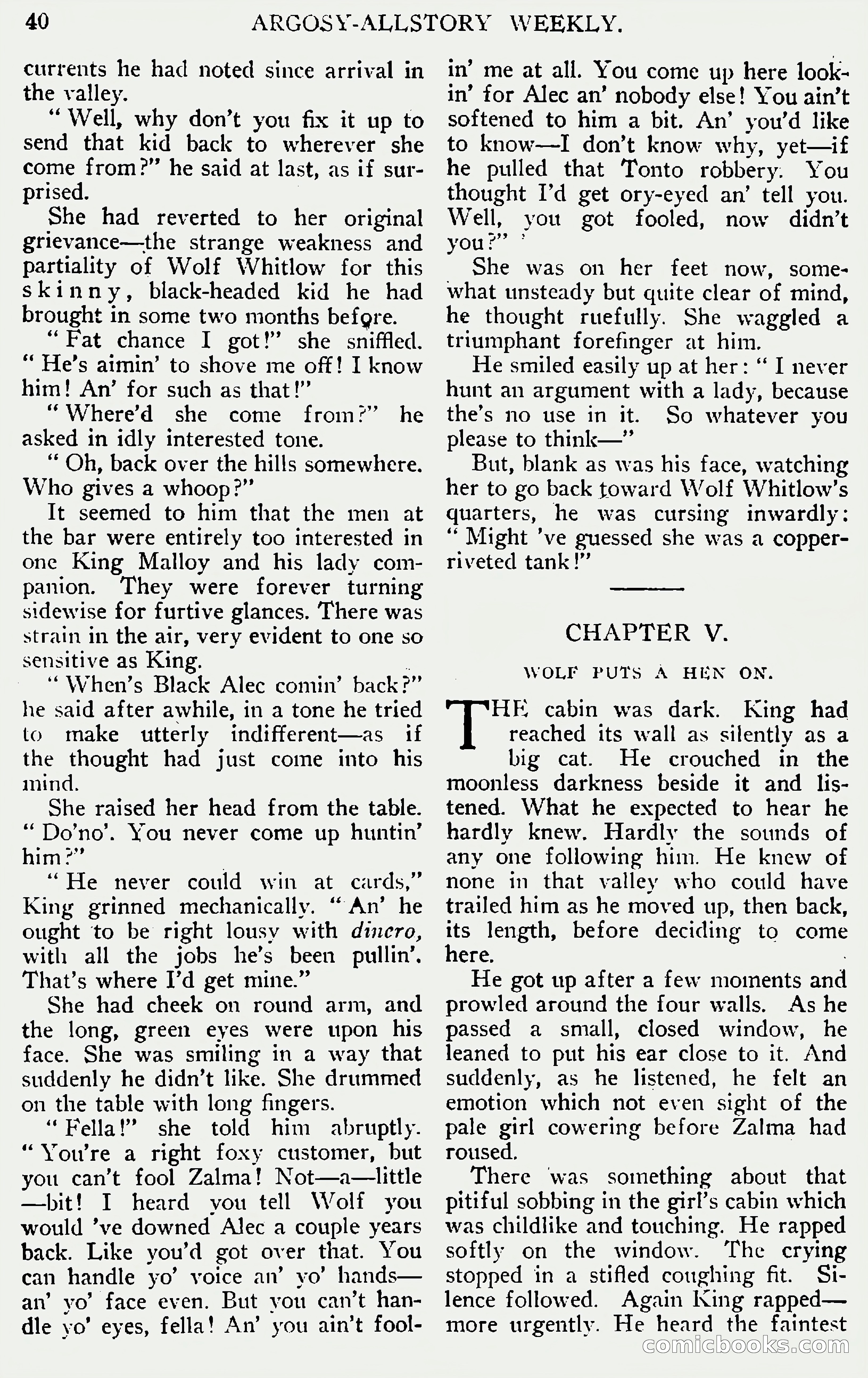 Argosy All-Story Weekly, June 1, 1929 — page 50 of 160