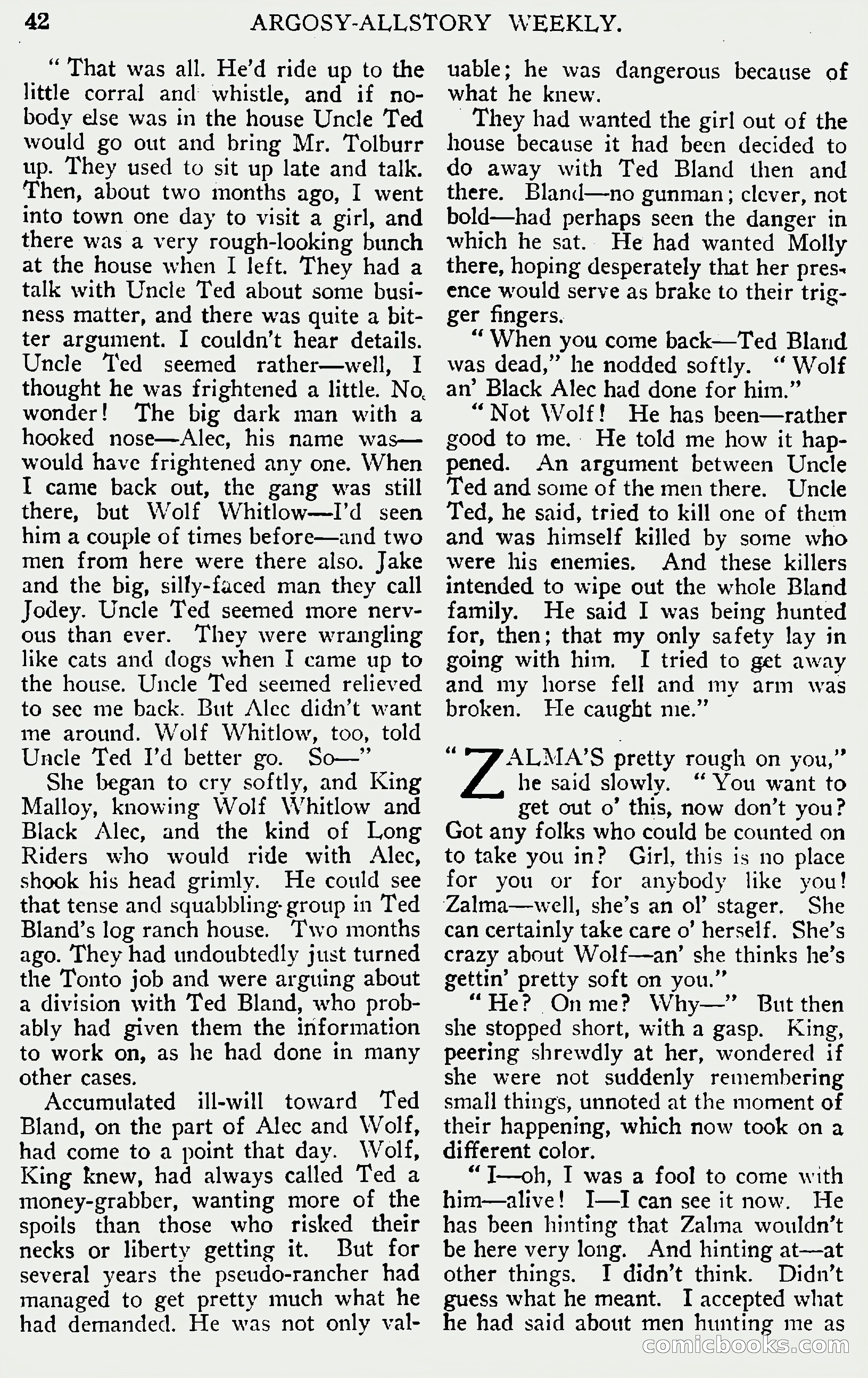 Argosy All-Story Weekly, June 1, 1929 — page 52 of 160
