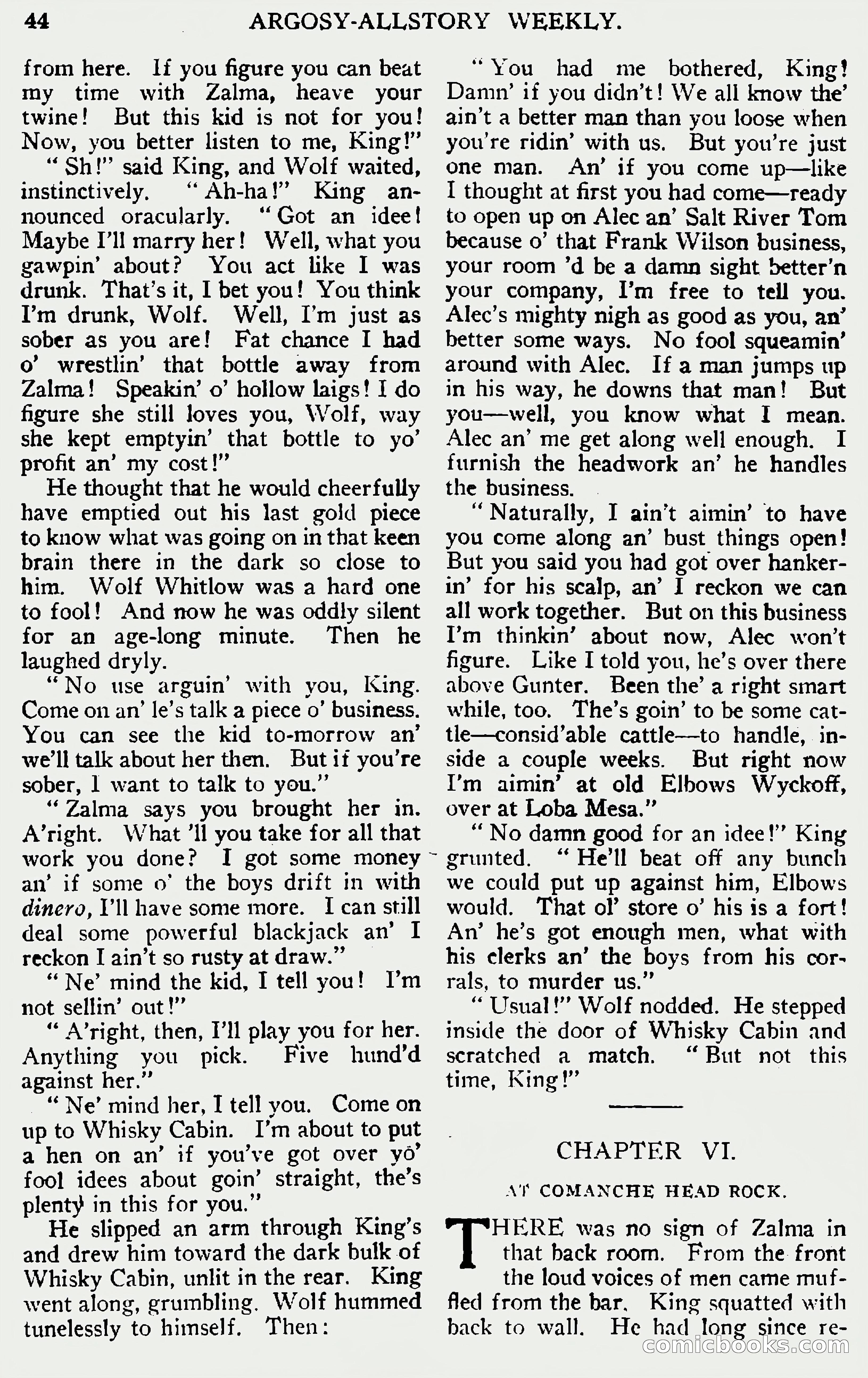 Argosy All-Story Weekly, June 1, 1929 — page 54 of 160