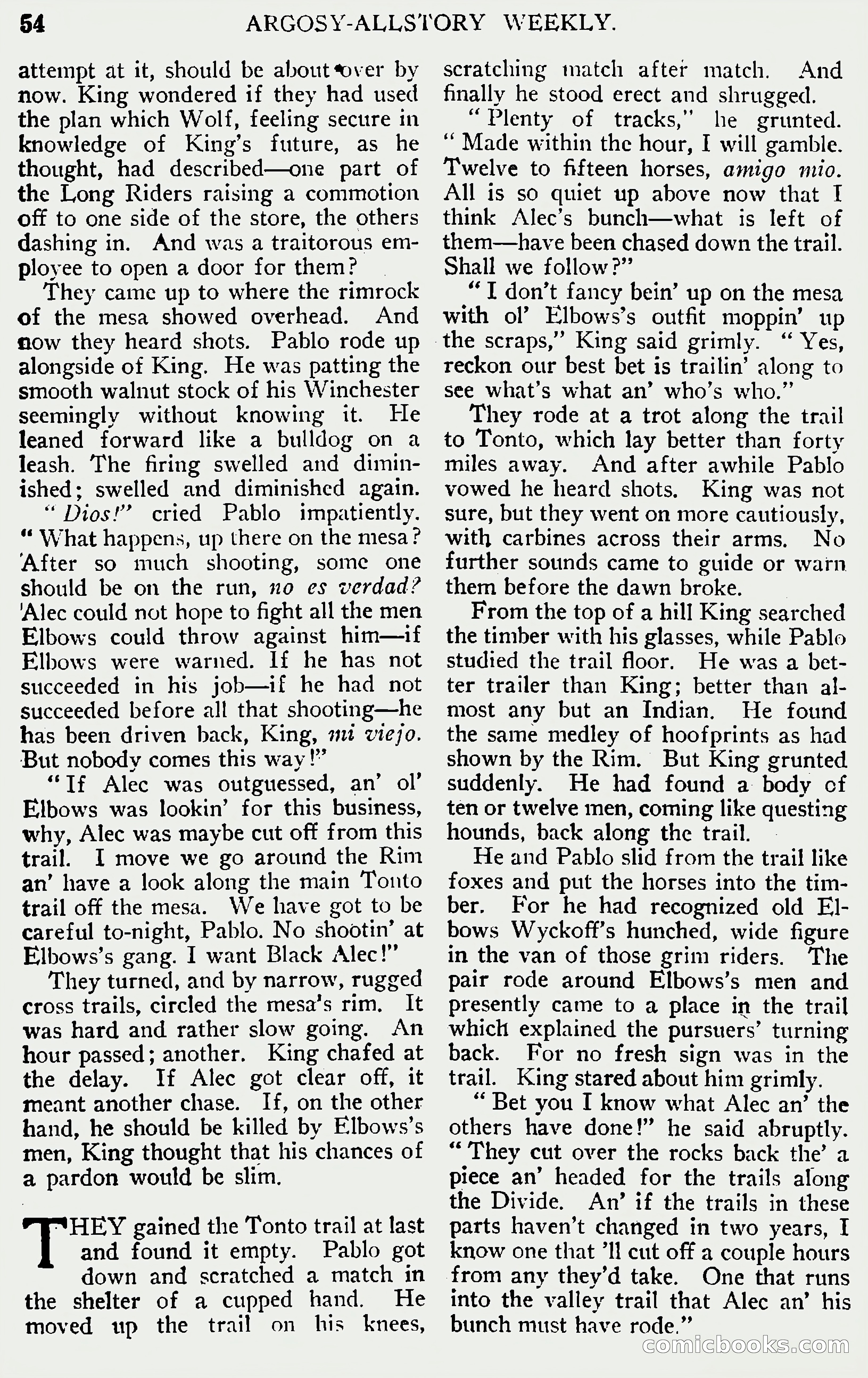Argosy All-Story Weekly, June 1, 1929 — page 64 of 160