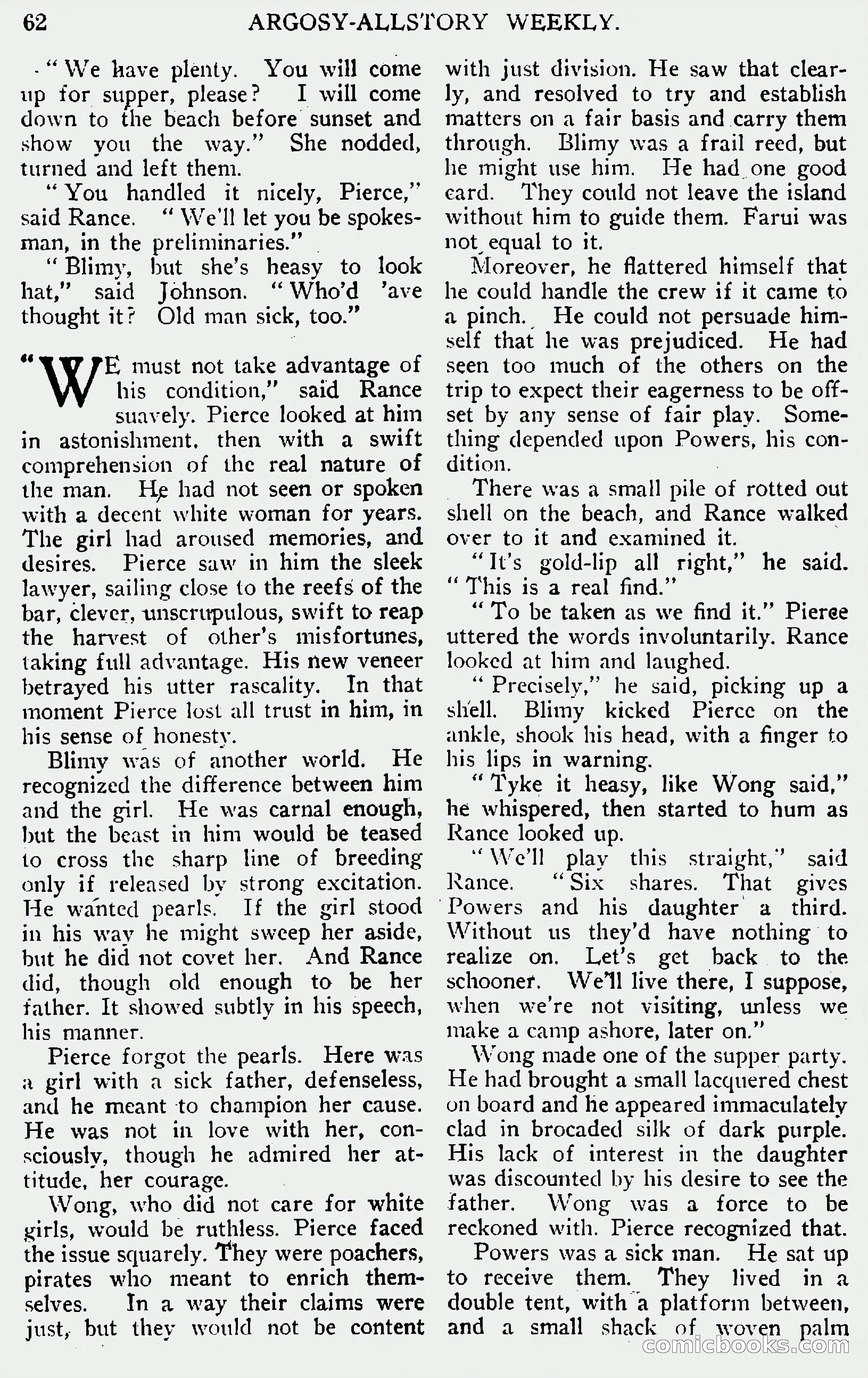 Argosy All-Story Weekly, June 1, 1929 — page 72 of 160