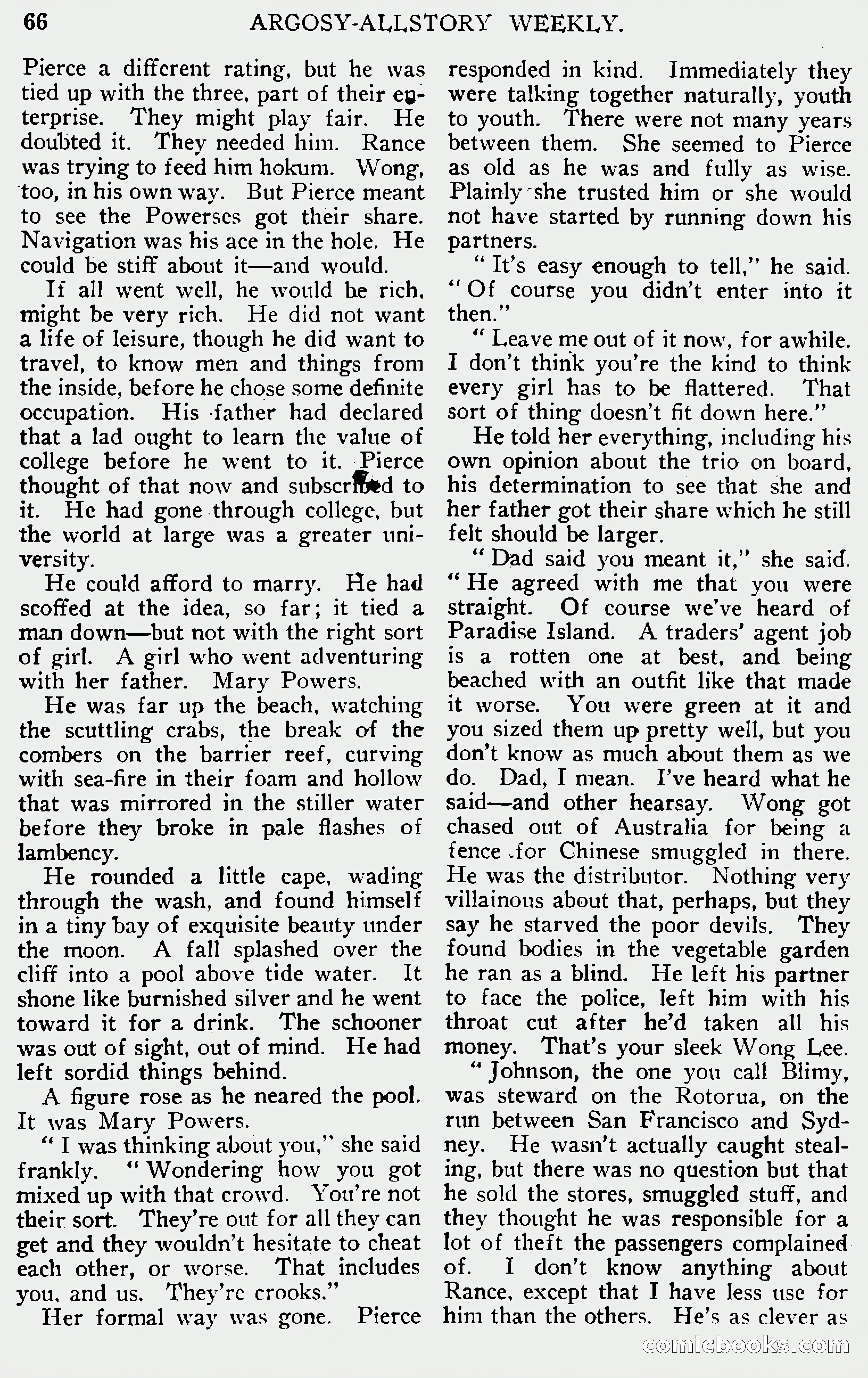 Argosy All-Story Weekly, June 1, 1929 — page 76 of 160