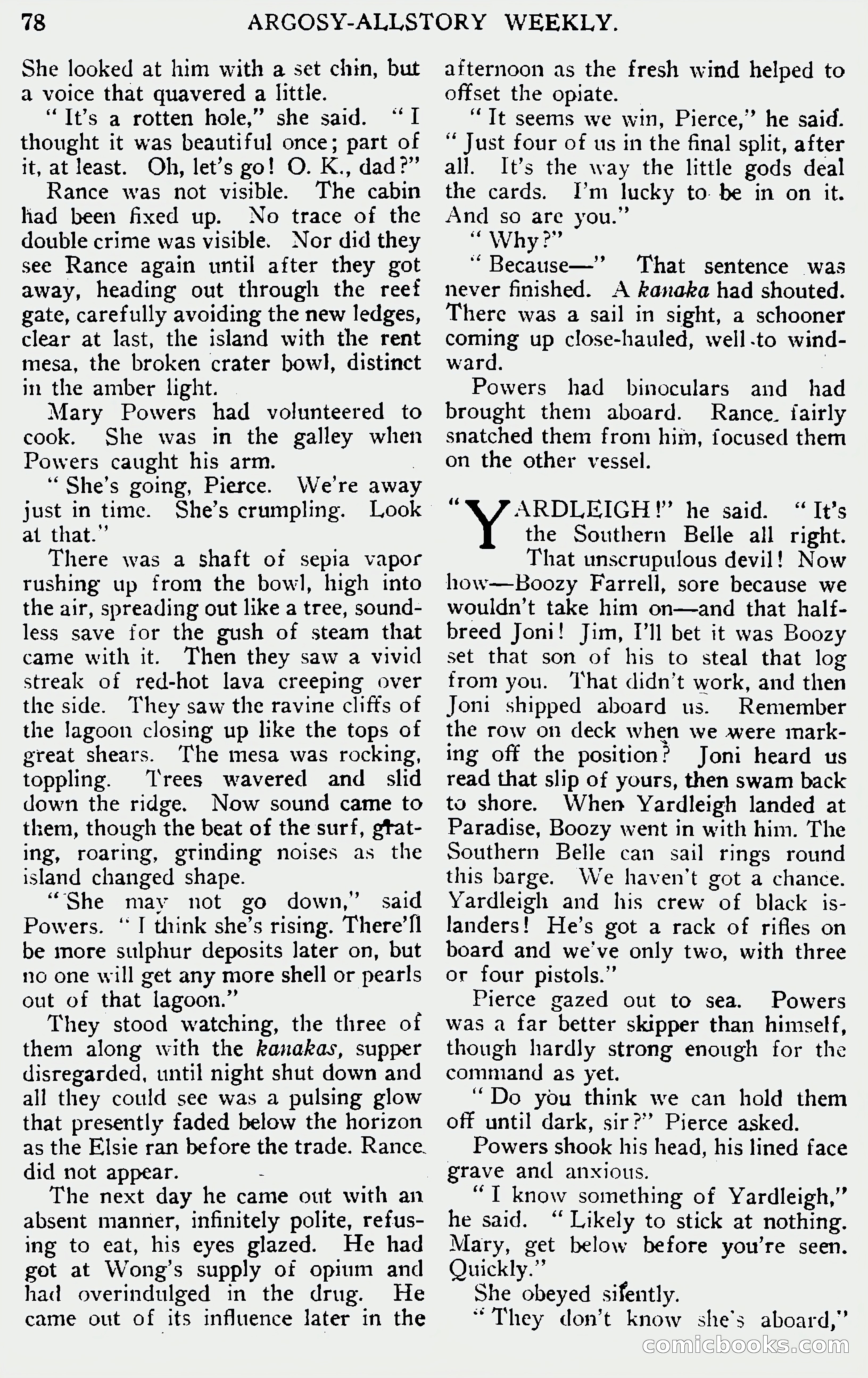 Argosy All-Story Weekly, June 1, 1929 — page 88 of 160